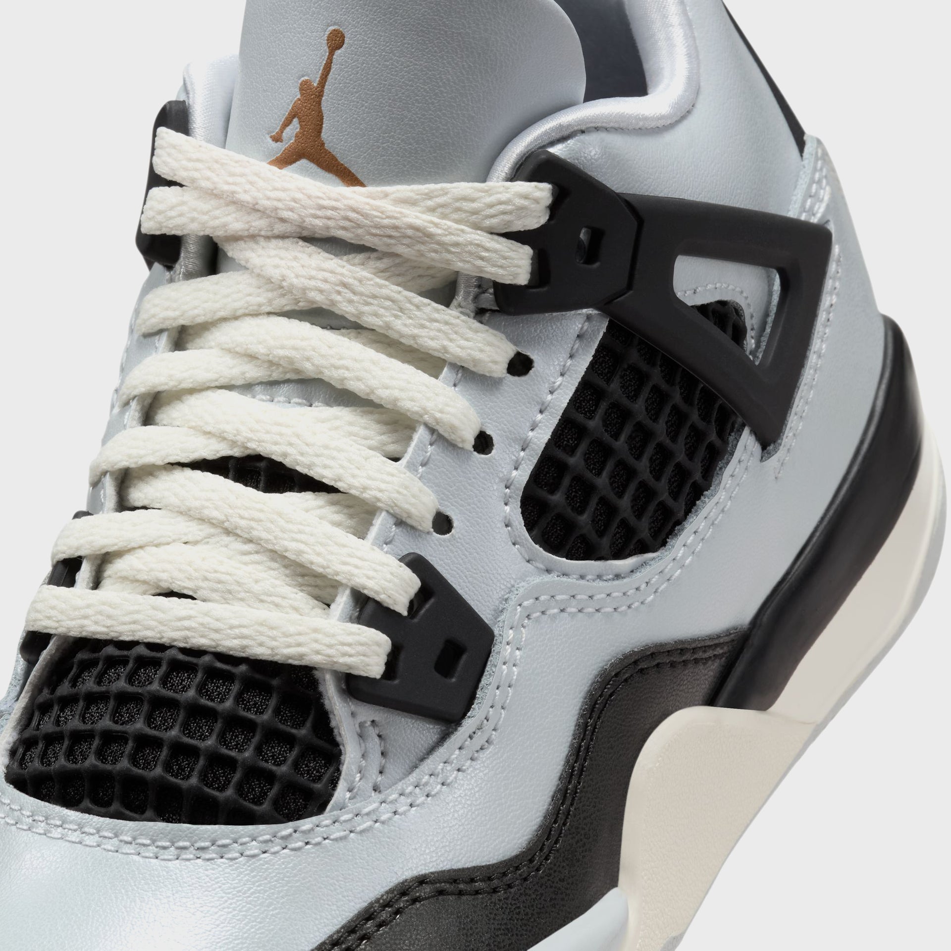 Jordan PS Air Jordan 4 Retro - Pure Platinum / Metallic Gold / Black