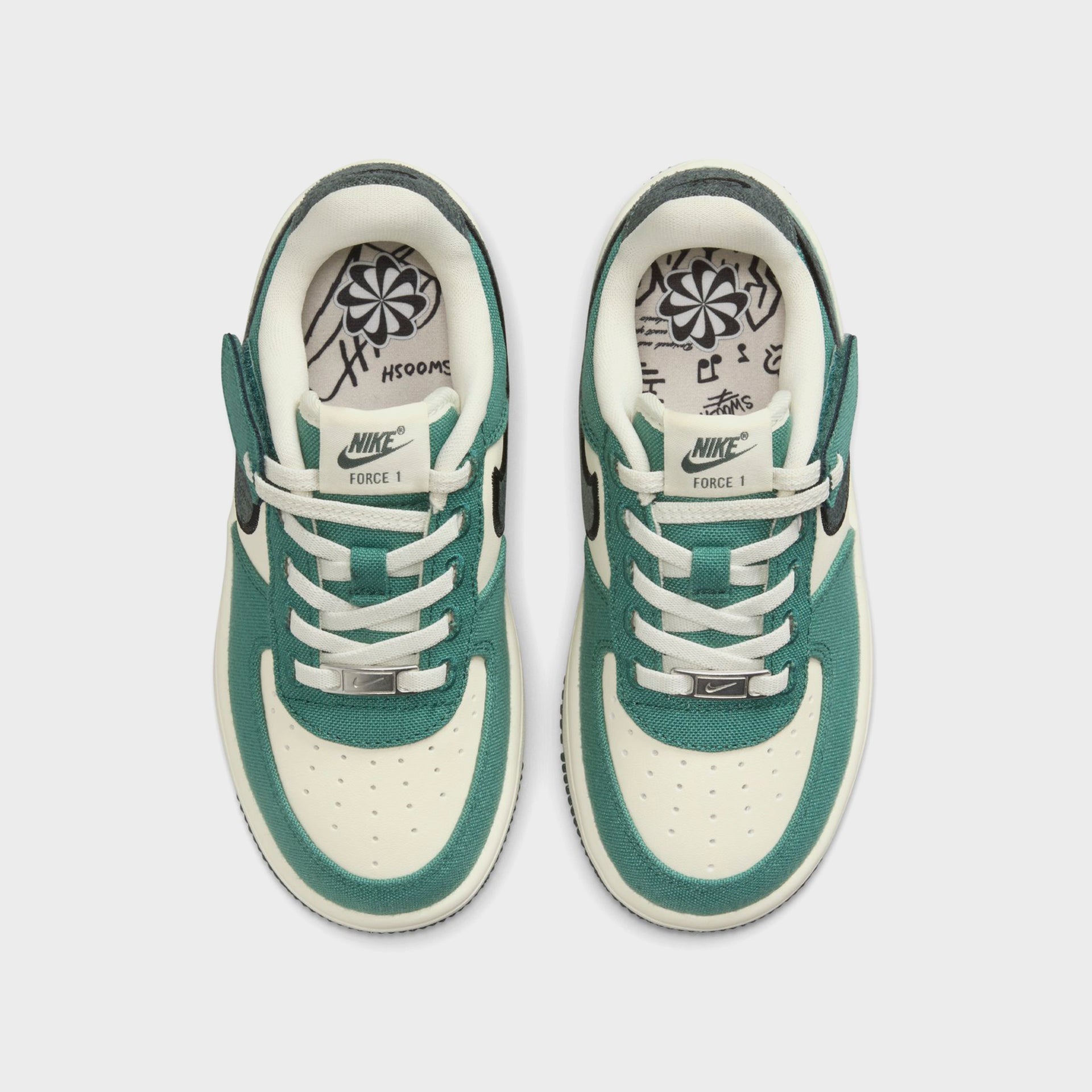 Nike PS Air Force 1 Low Easyon LV8 - Coconut Milk / Vintage Green