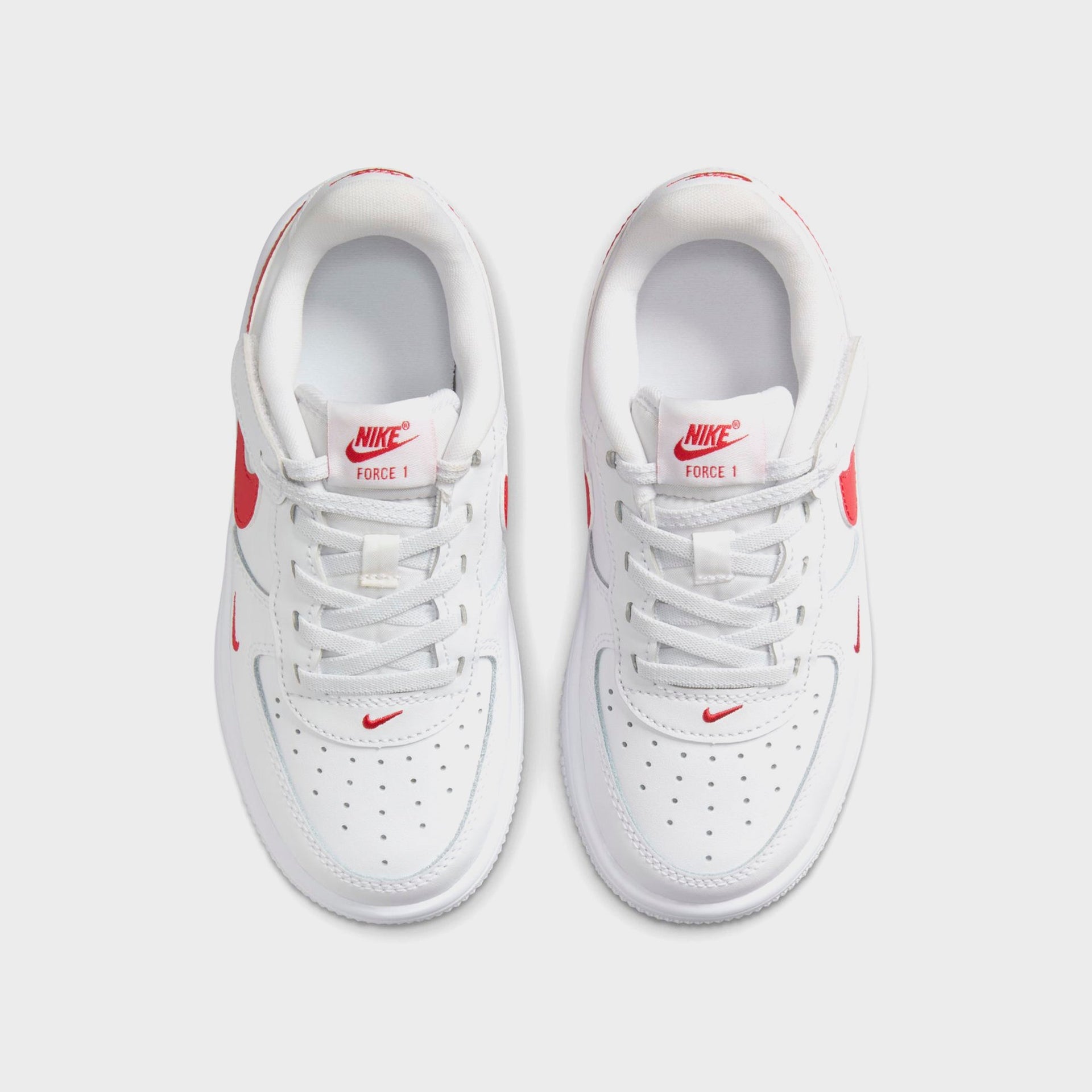 Nike PS Force 1 Low Easyon Stretch Lace Casual - White / University Red