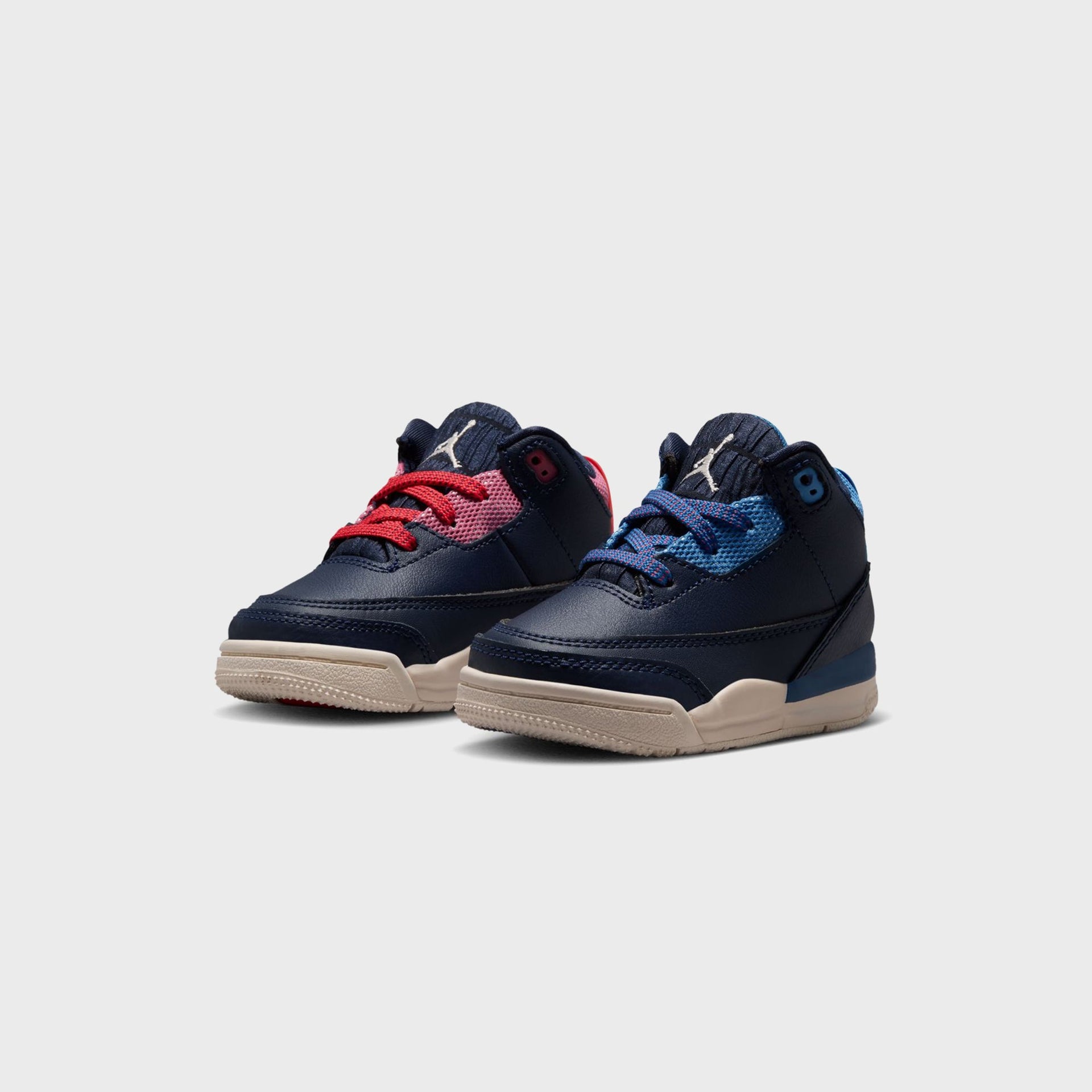 Jordan TD Jordan 3 Retro - Obsidian / Track Red / Chalk