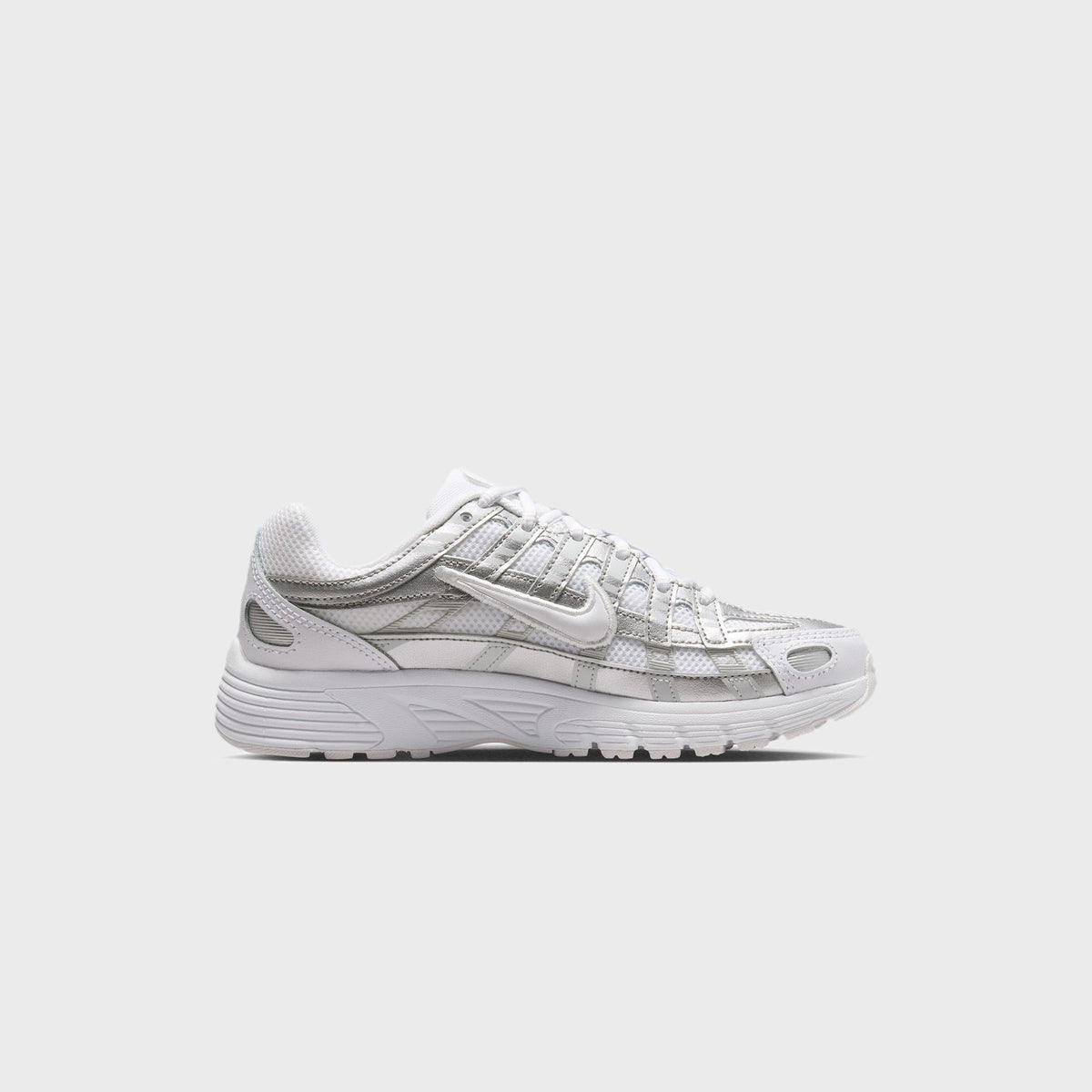 Nike GS P-6000 - White / Photon Dust / Metallic Silver