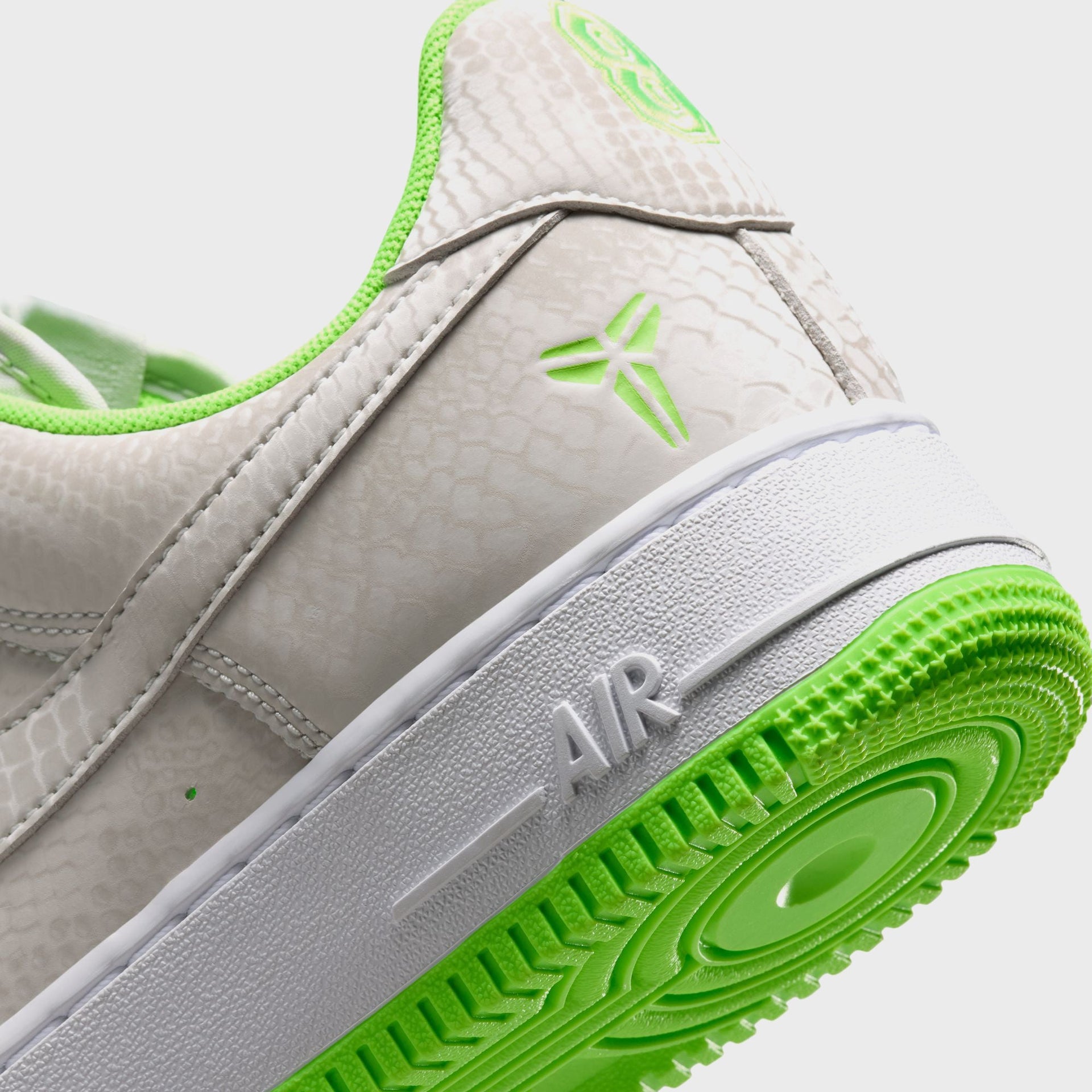 Nike Air Force 1 Low - Vast Grey / White / Electric Green