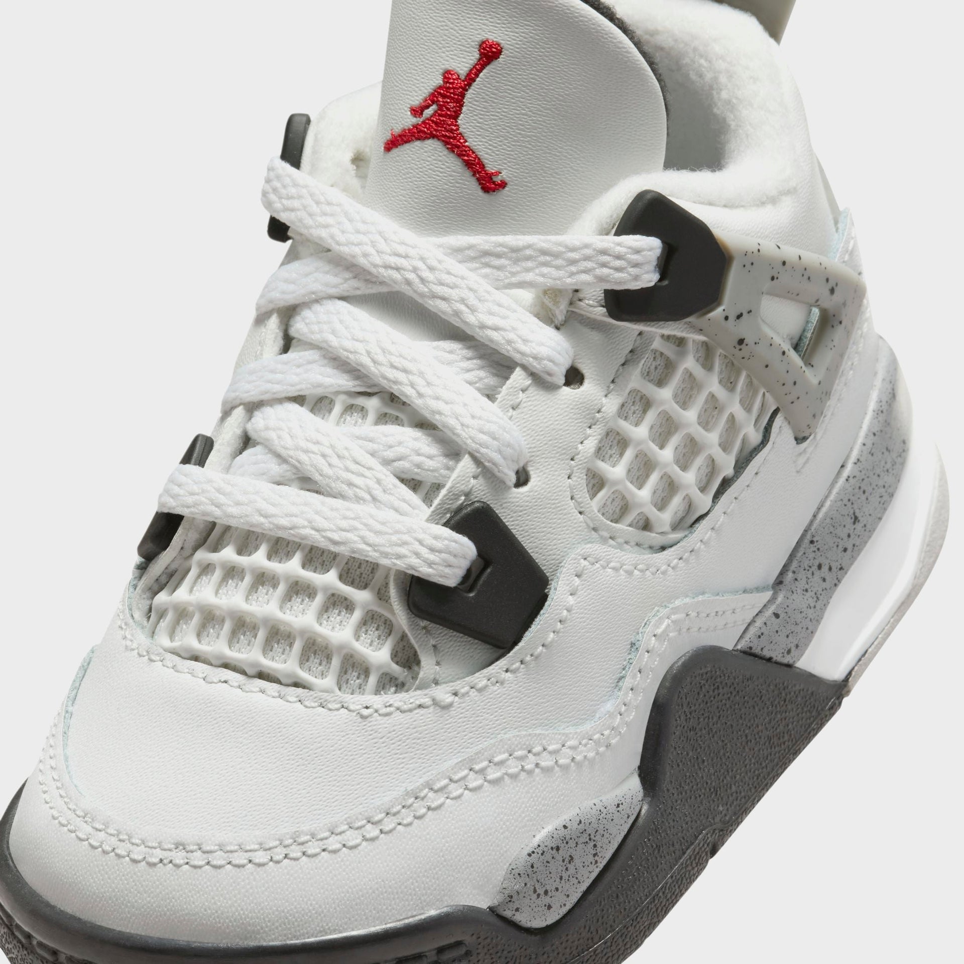 Nike TD Air Jordan 4 Retro - Summit White / Fire Red / Tech Grey / Black