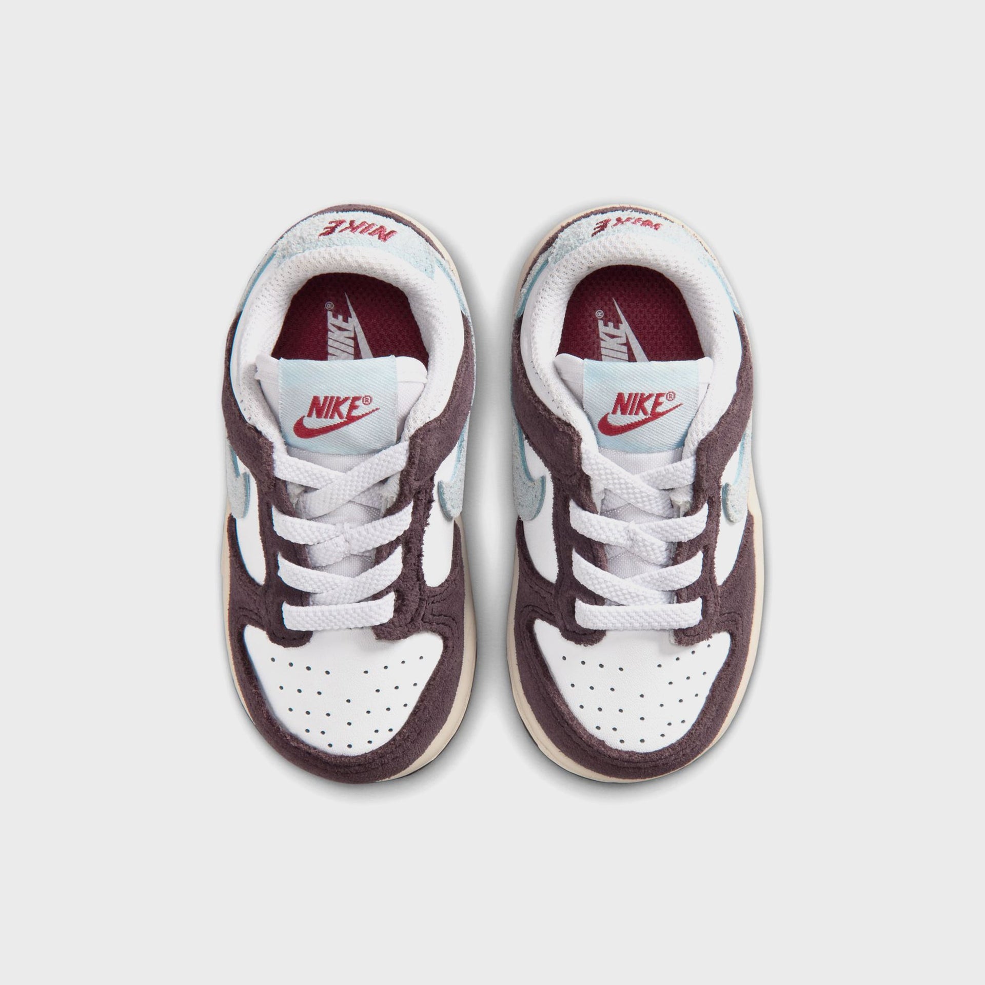 Nike TD Dunk Low SE - White / Glacier Blue / Burgundy Ash
