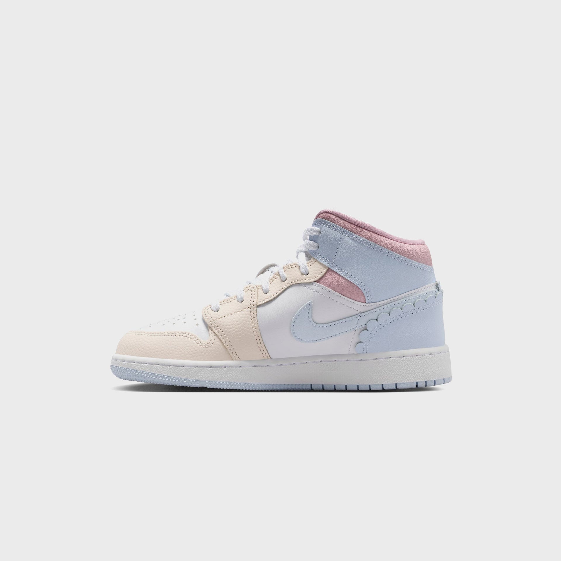 Jordan GS Air Jordan Mid SE - Half Blue / Pale Ivory / White