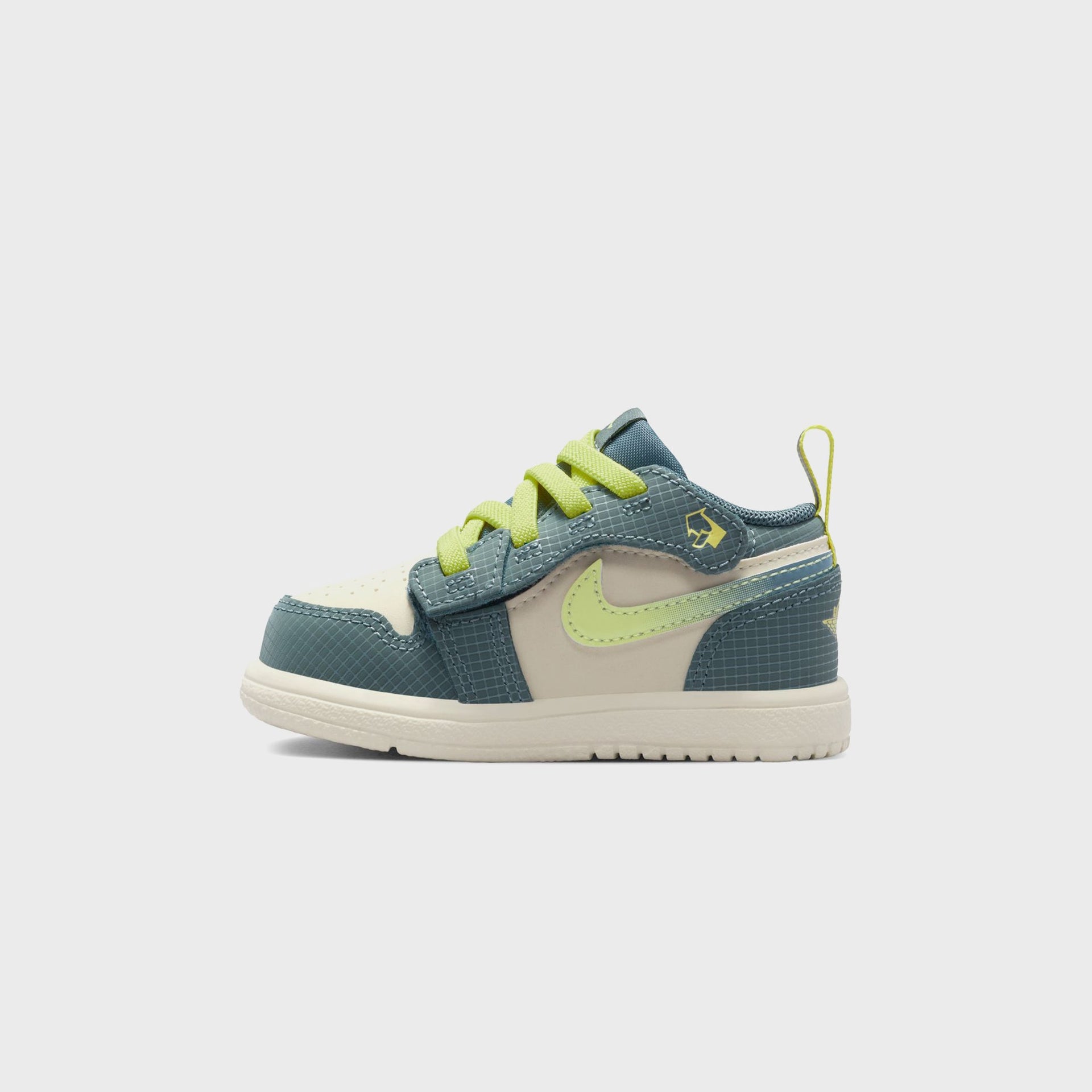 Jordan TD Air Jordan 1 Low SE - Sea Glass / Hasta / Gum Medium Brown / Light Lemon Twist