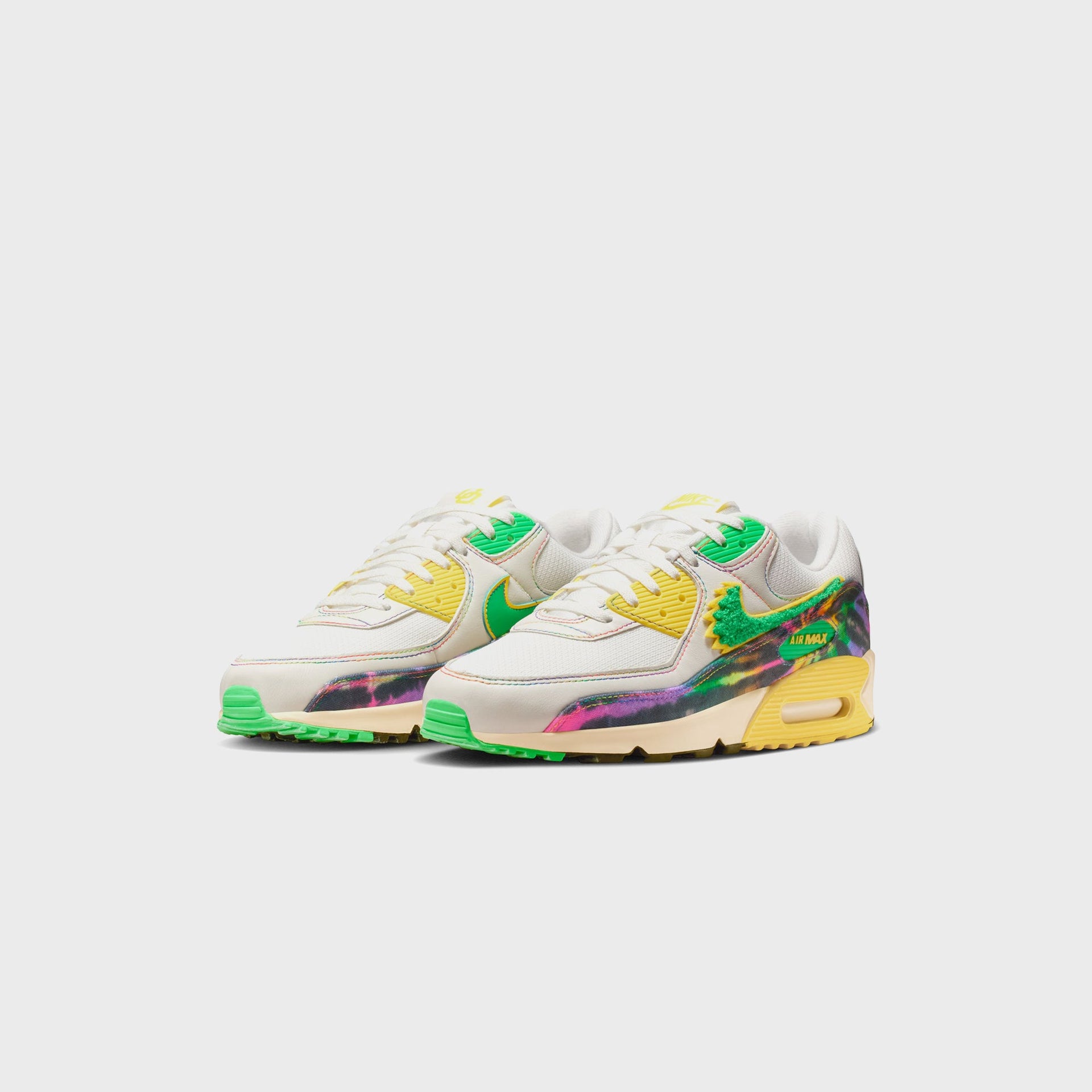 Nike x The Grateful Dead x University of Oregon Air Max 90 -  Sail / Green Shock / Yellow Strike