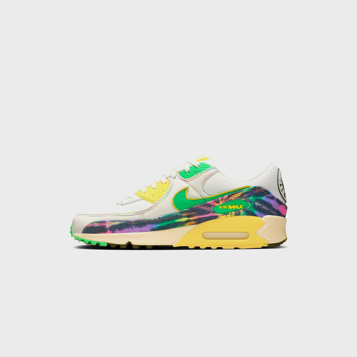 Nike x The Grateful Dead x University of Oregon Air Max 90 -  Sail / Green Shock / Yellow Strike