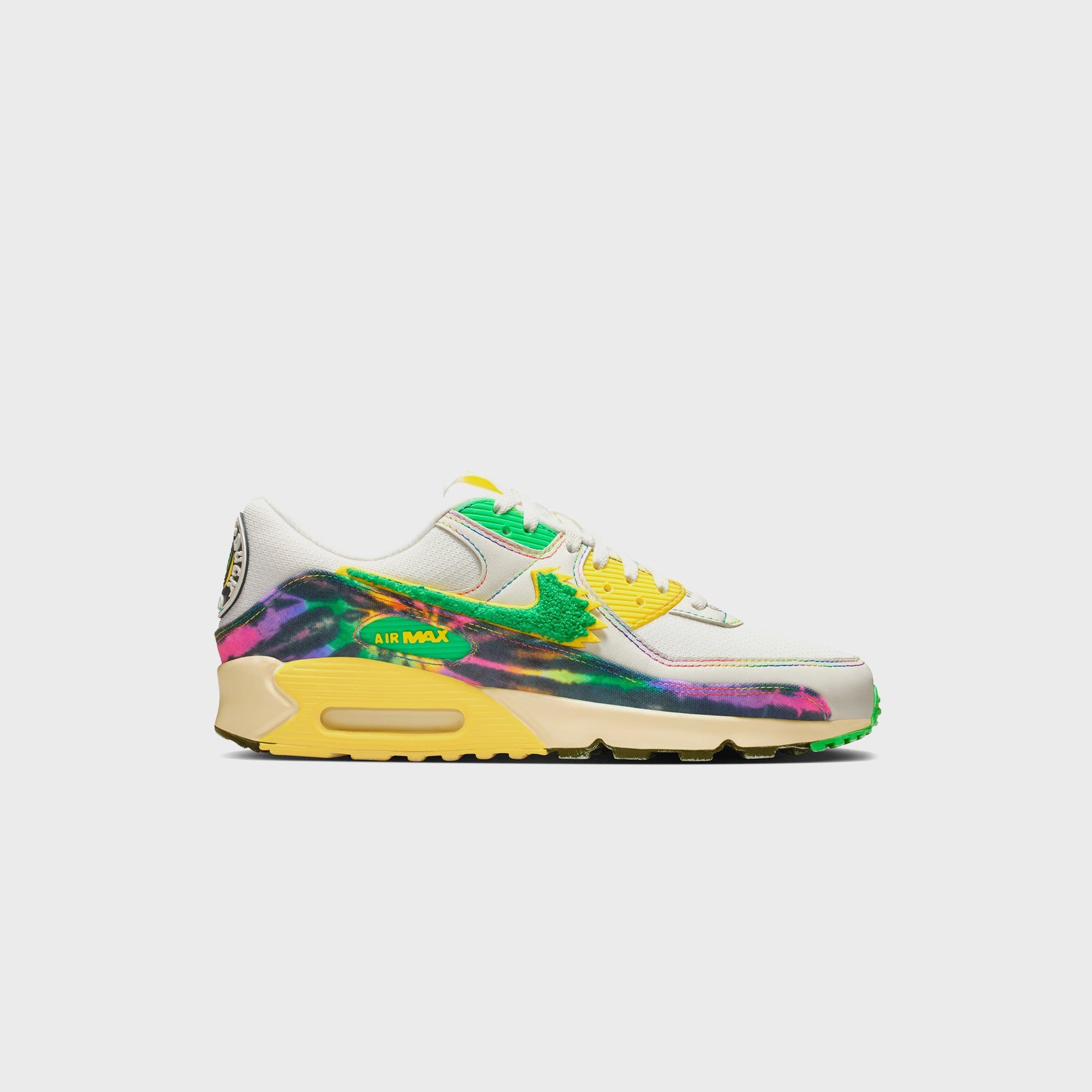 Nike x The Grateful Dead x University of Oregon Air Max 90 -  Sail / Green Shock / Yellow Strike