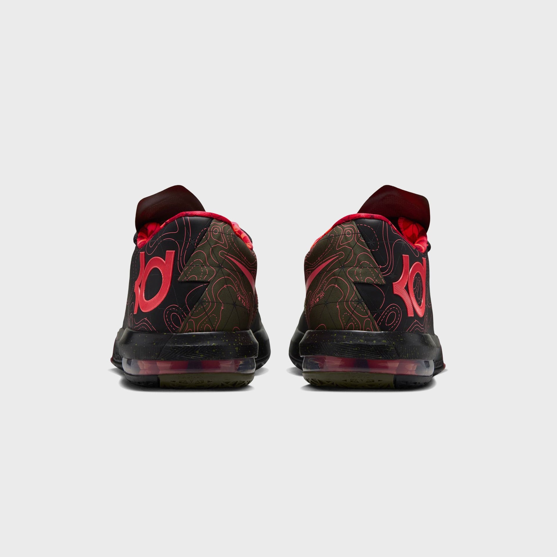 Nike KD 6 - Black / Atomic Red / Medium Olive / Noble Red