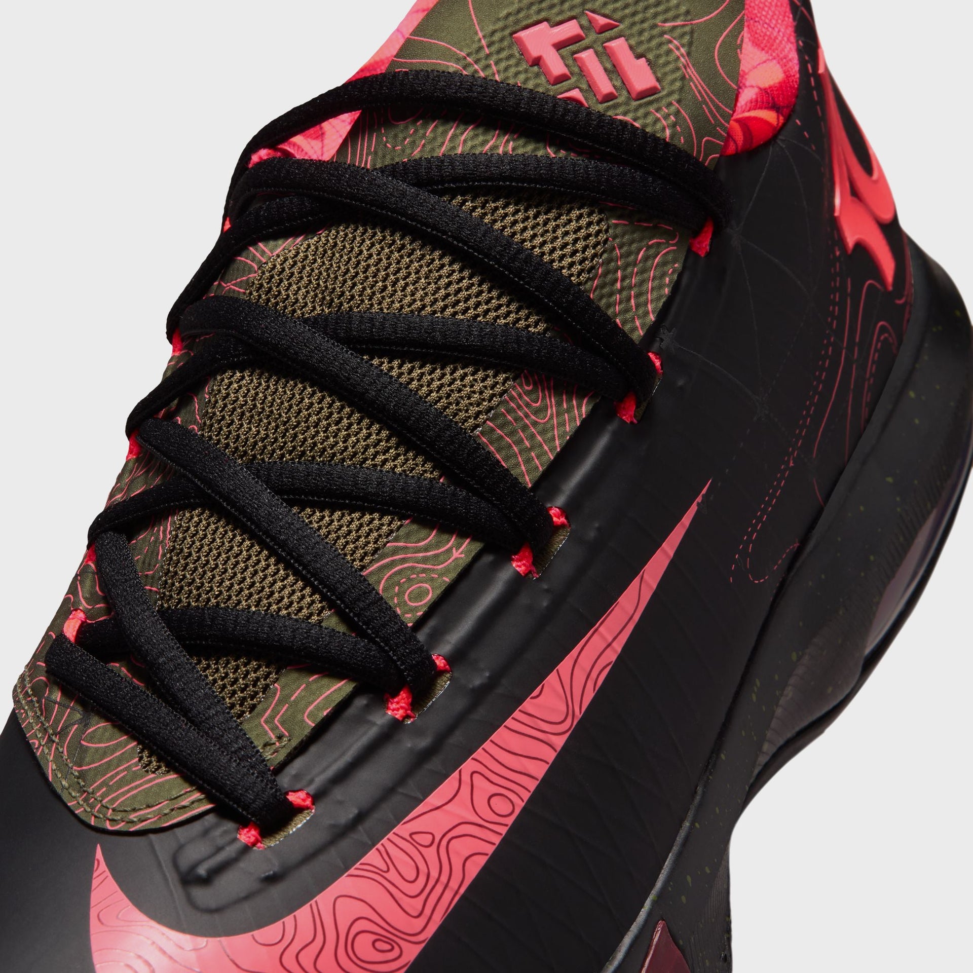 Nike KD 6 - Black / Atomic Red / Medium Olive / Noble Red