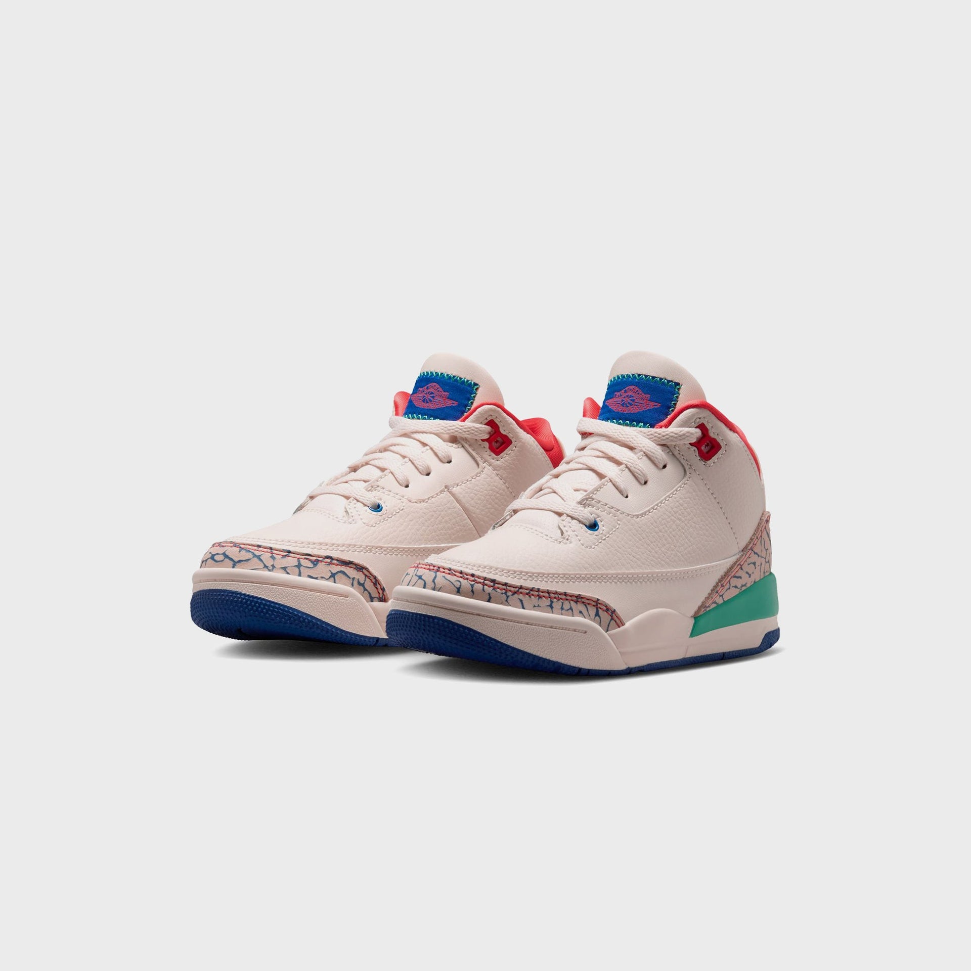 Jordan PS Jordan 3 Retro - Chalk / True Blue / Kinetic Green / Track Red