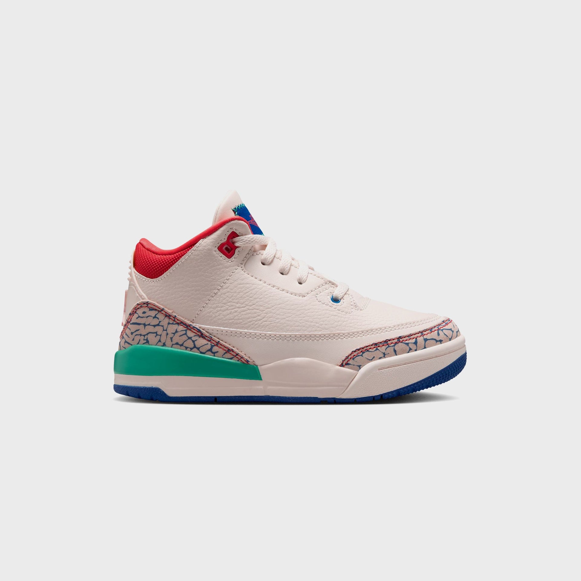 Jordan PS Jordan 3 Retro - Chalk / True Blue / Kinetic Green / Track Red