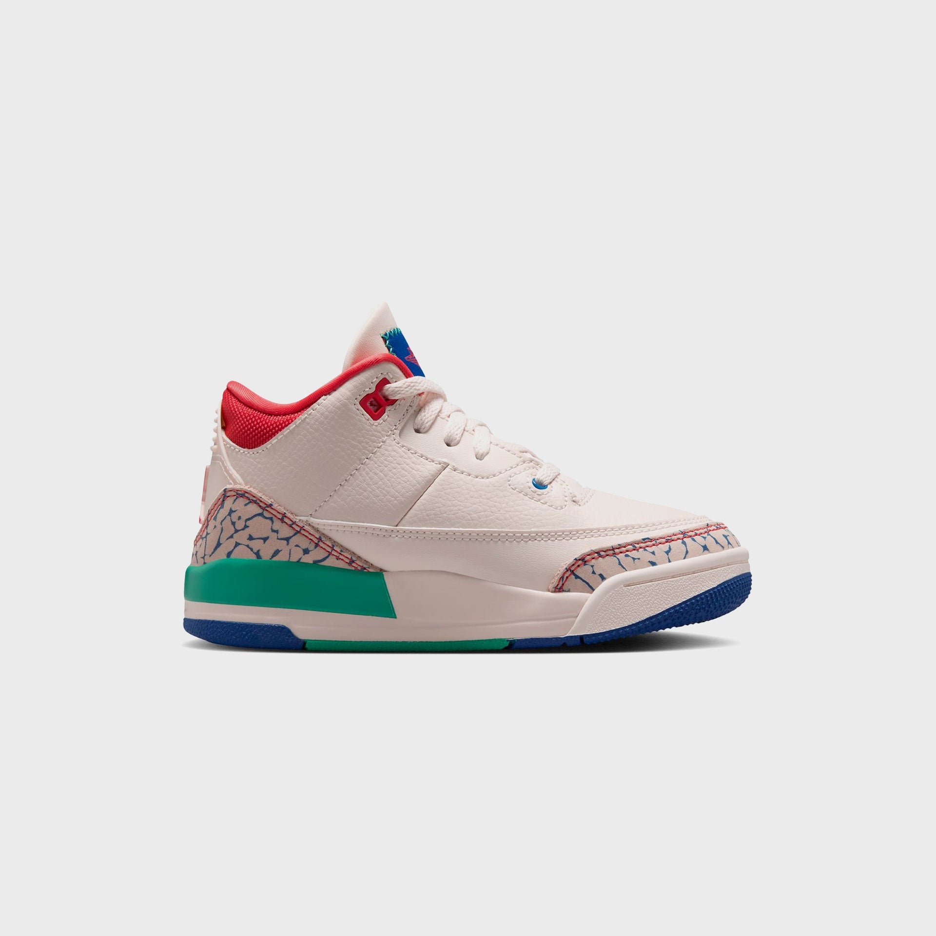Jordan PS Jordan 3 Retro - Chalk / True Blue / Kinetic Green / Track Red