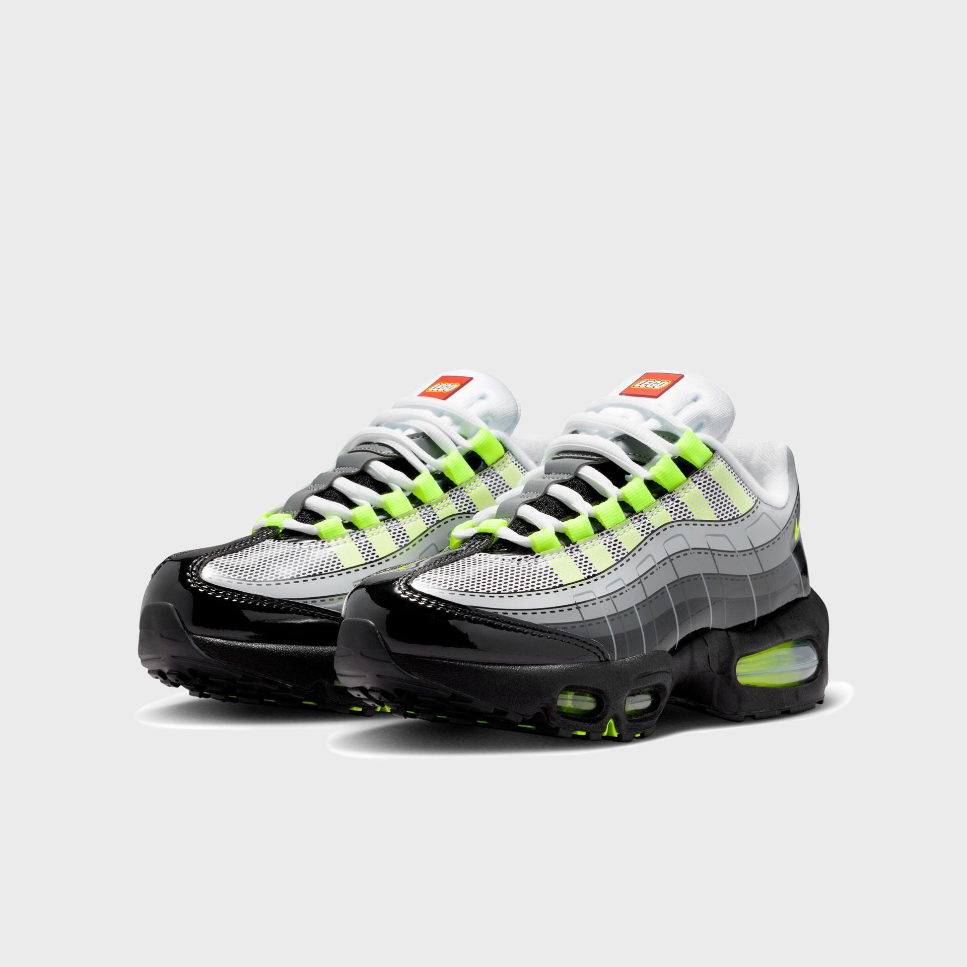 Nike x LEGO® GS Air Max 95 - Black / Dark Smoke Grey / Smoke Grey / Metallic Silver