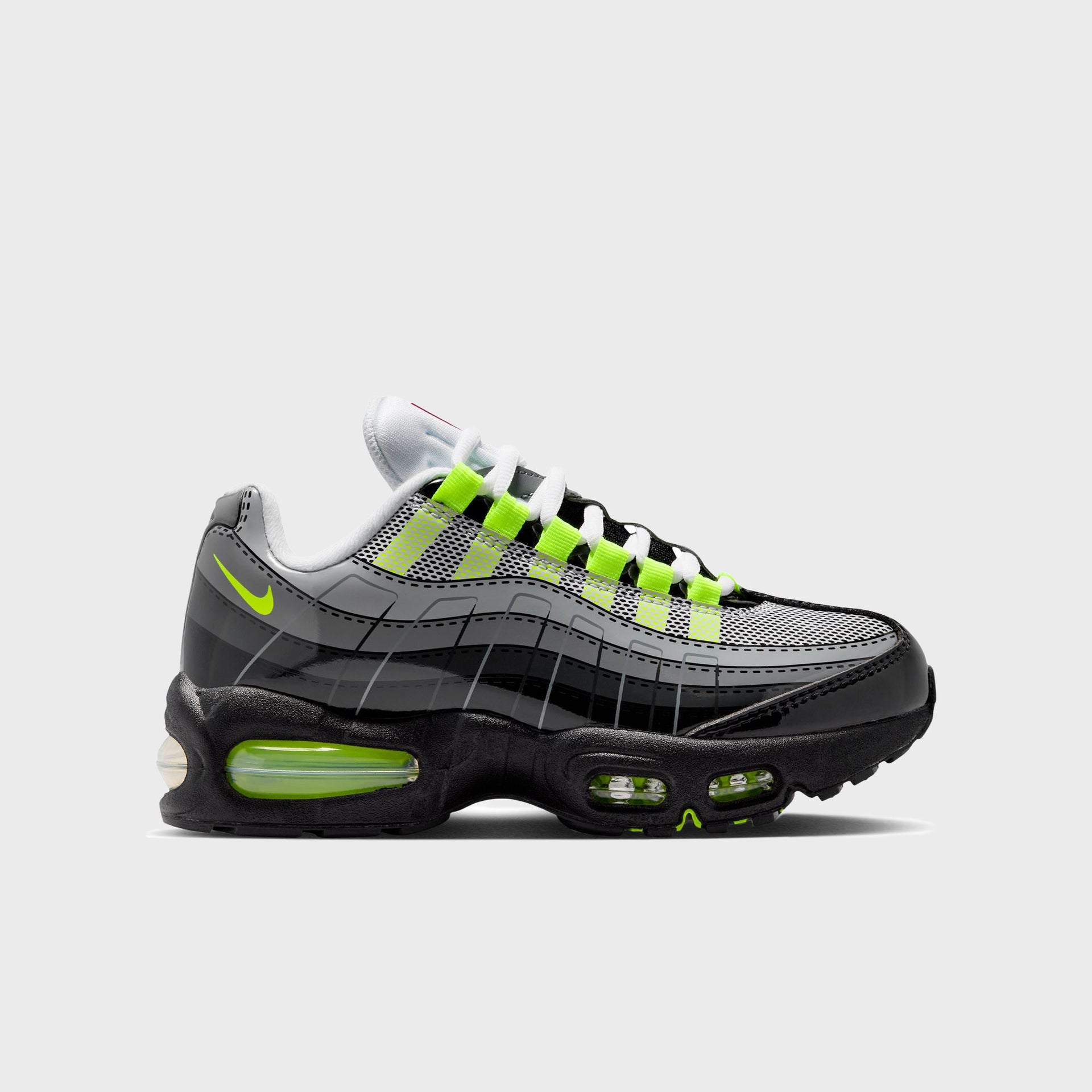 Nike x LEGO® GS Air Max 95 - Black / Dark Smoke Grey / Smoke Grey / Metallic Silver