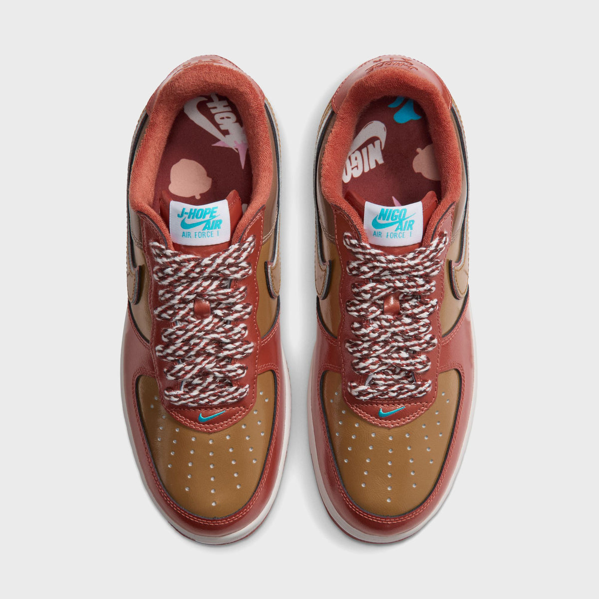 Nike x NIGO x J-Hope Air Force 1 '01 - Burnt Sunrise / Metallic Gold