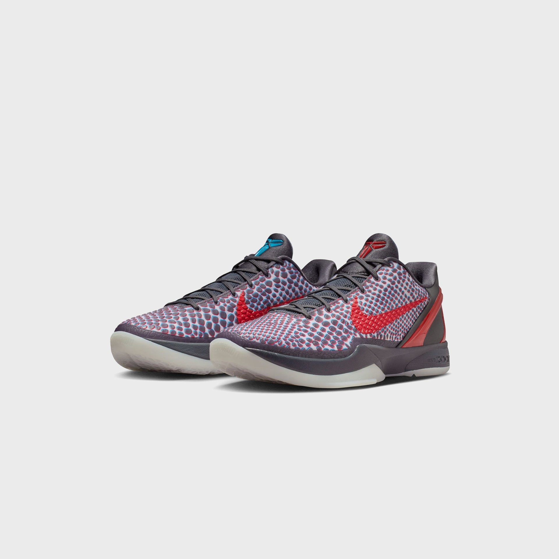 Nike Kobe 6 Protro - Dark Grey / Chlorine Blue / Daring Red