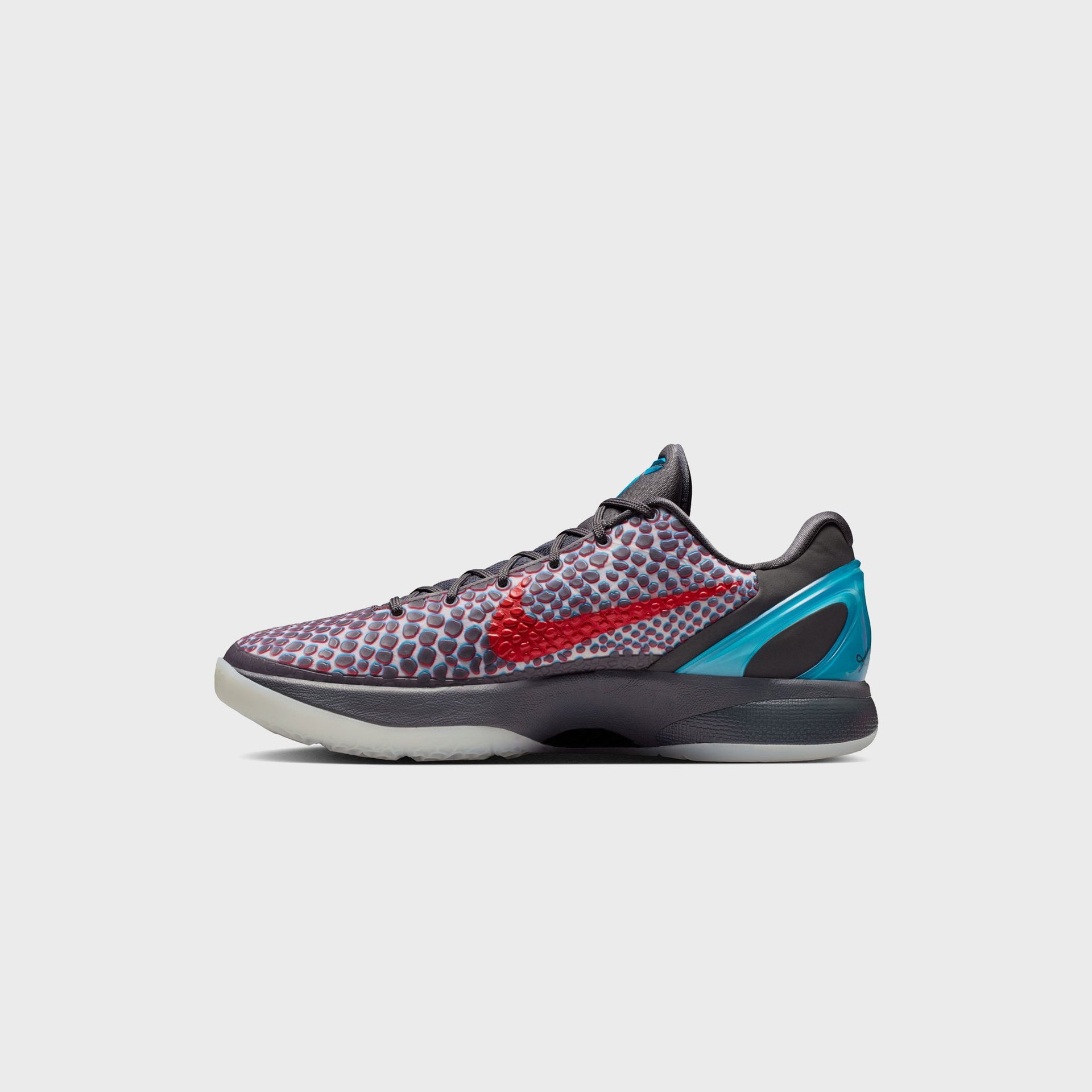 Nike Kobe 6 Protro - Dark Grey / Chlorine Blue / Daring Red