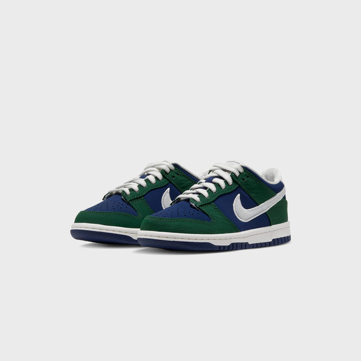 Nike GS Dunk Low LV8 - Blue Void / Fir / Sail / Strata Grey