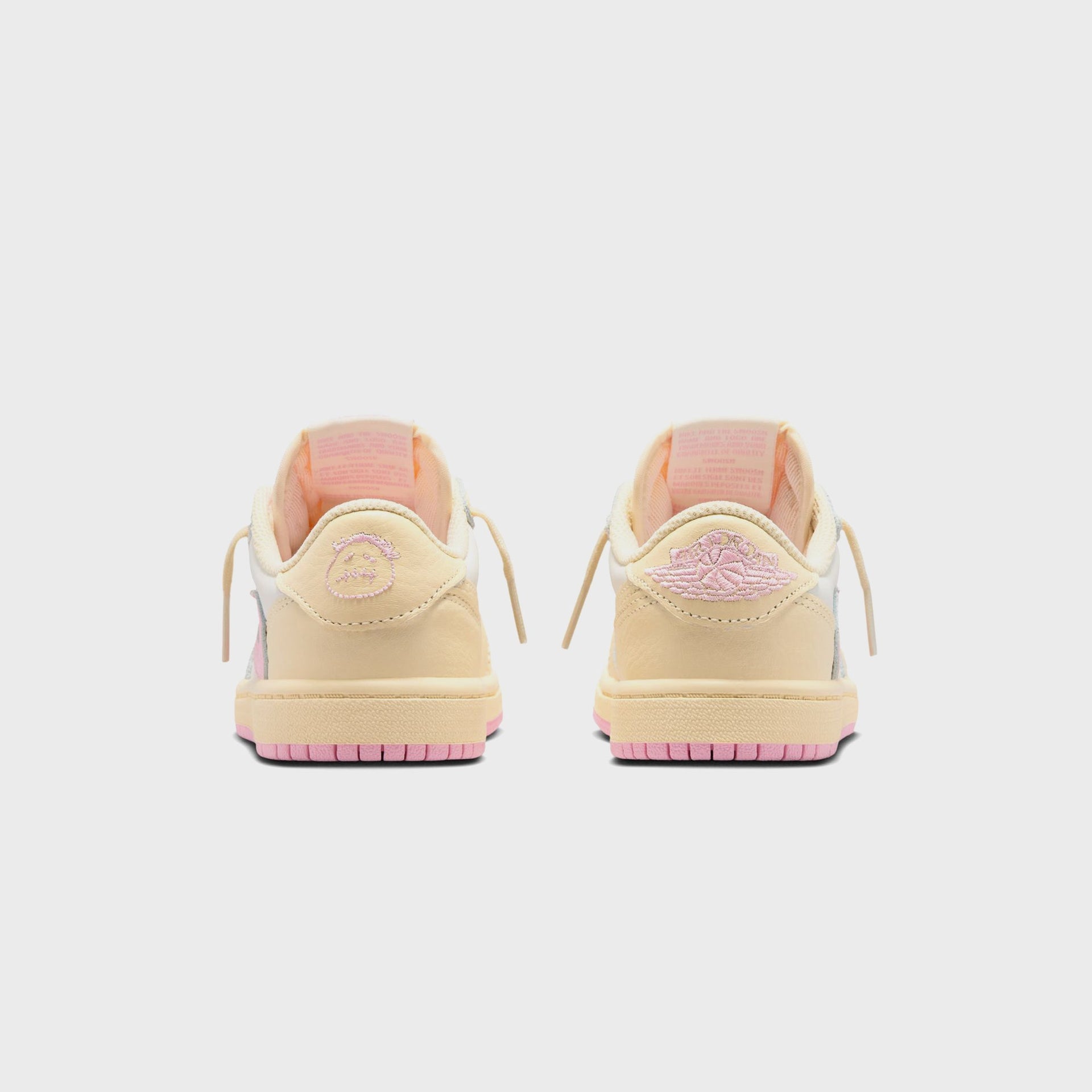Jordan x Travis Scott PS Jordan 1 Retro Low OG - Muslin / Shy Pink / Sail / University Red