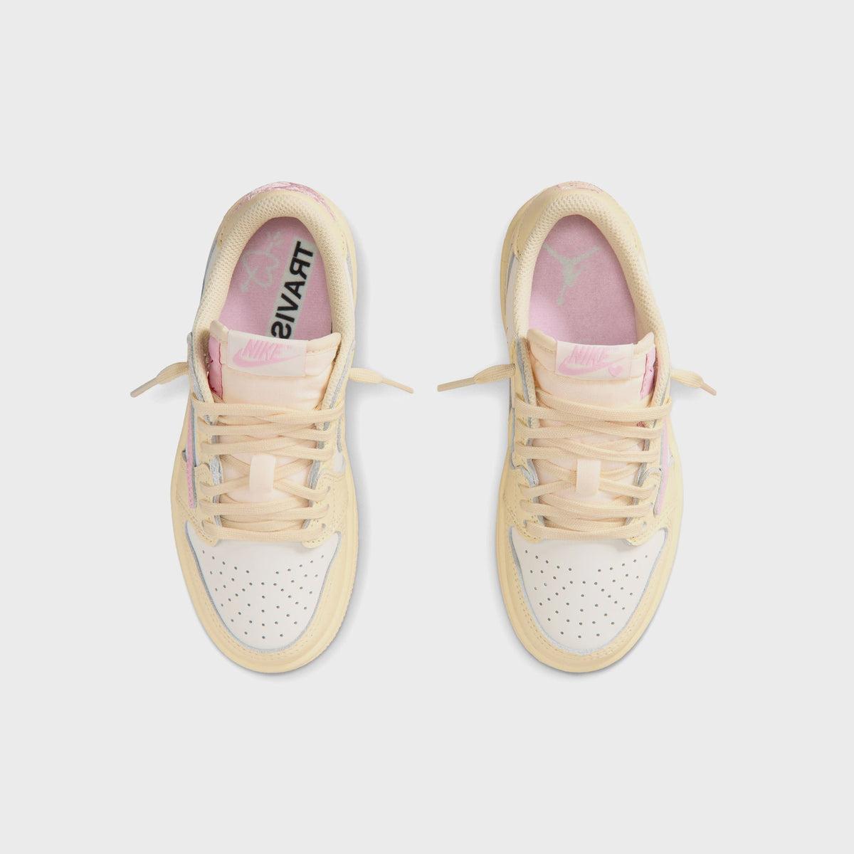 Jordan x Travis Scott PS Jordan 1 Retro Low OG - Muslin / Shy Pink / Sail / University Red