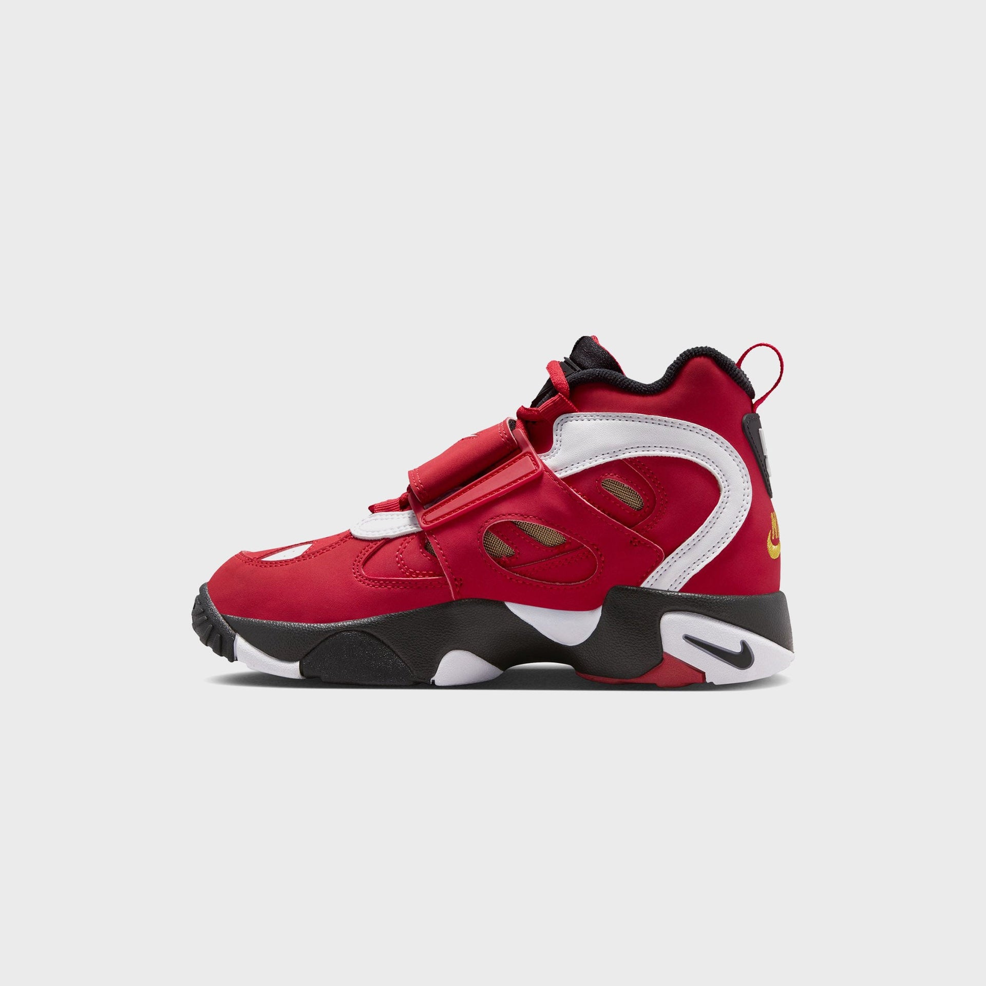 Nike GS Air Diamond Turf II - Main Red / Black / Metallic Gold / White