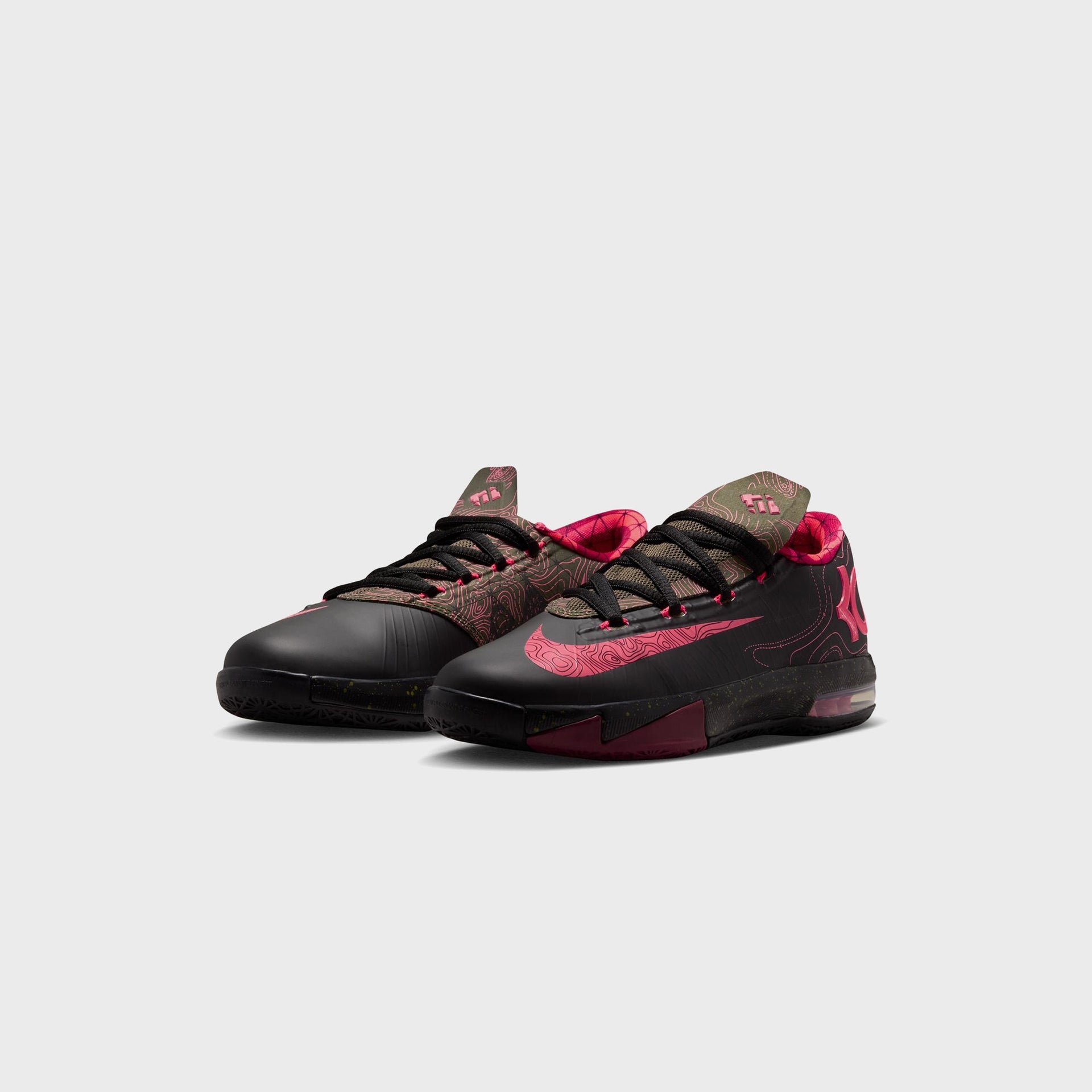 Nike GS KD 6 - Black / Medium Olive / Noble Red / Atomic Red