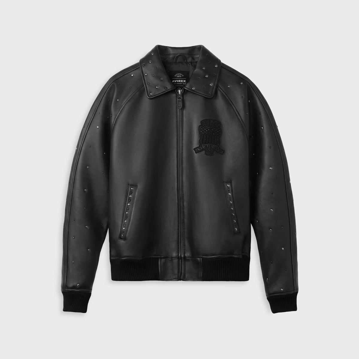 AVIREX Studded Icon Jacket - Black