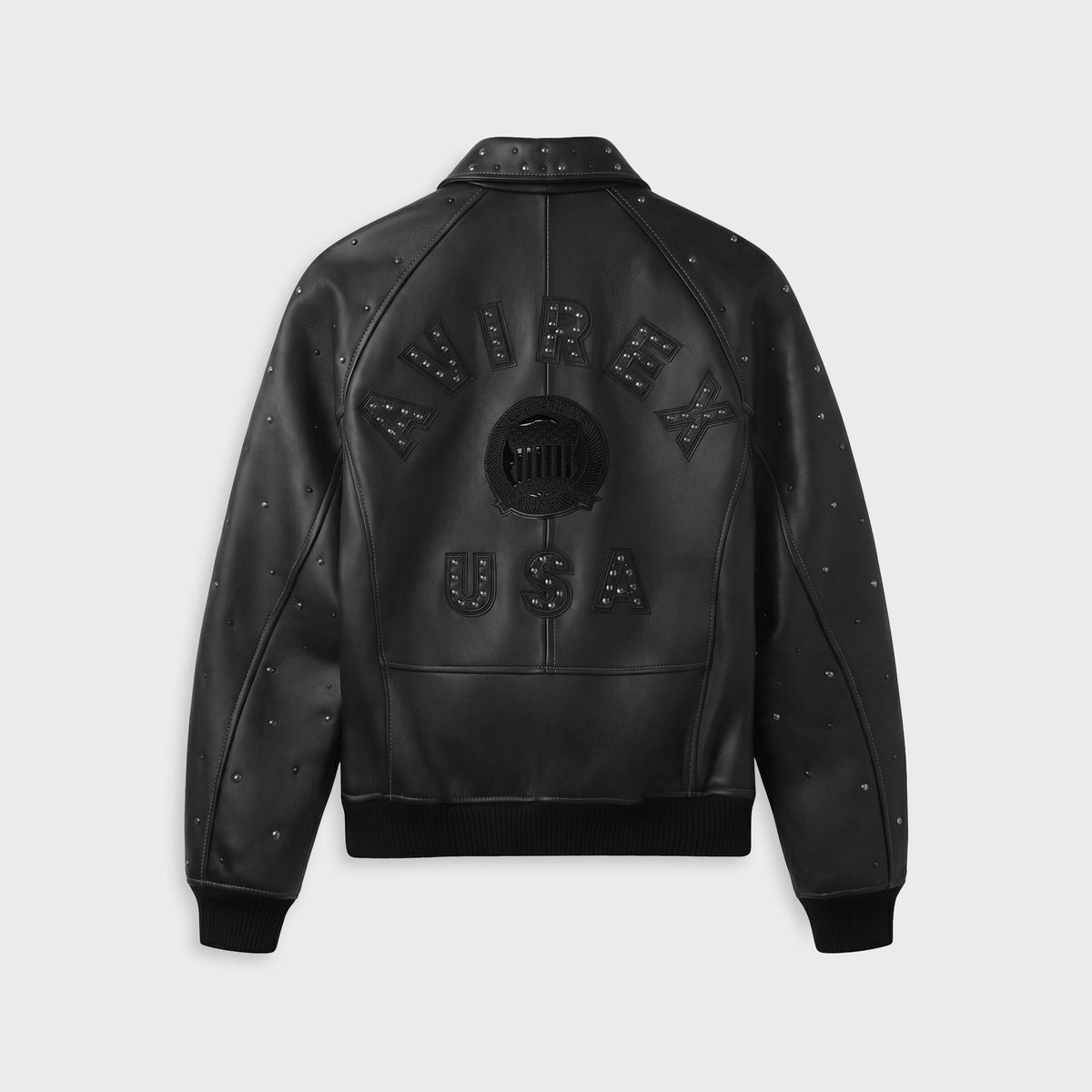 AVIREX Studded Icon Jacket - Black