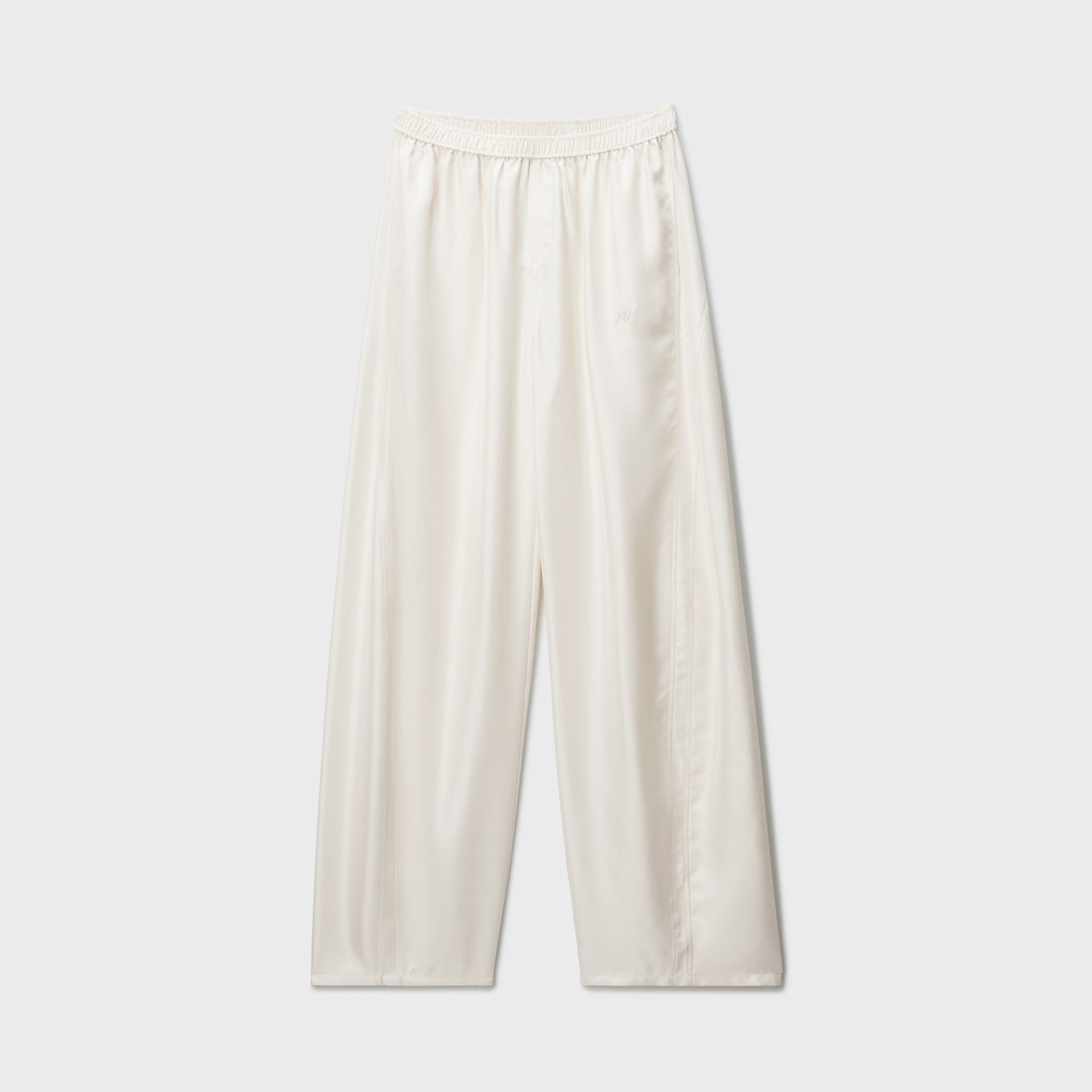 Alexander Wang Silk Mid Rise Track Pant - Ivory