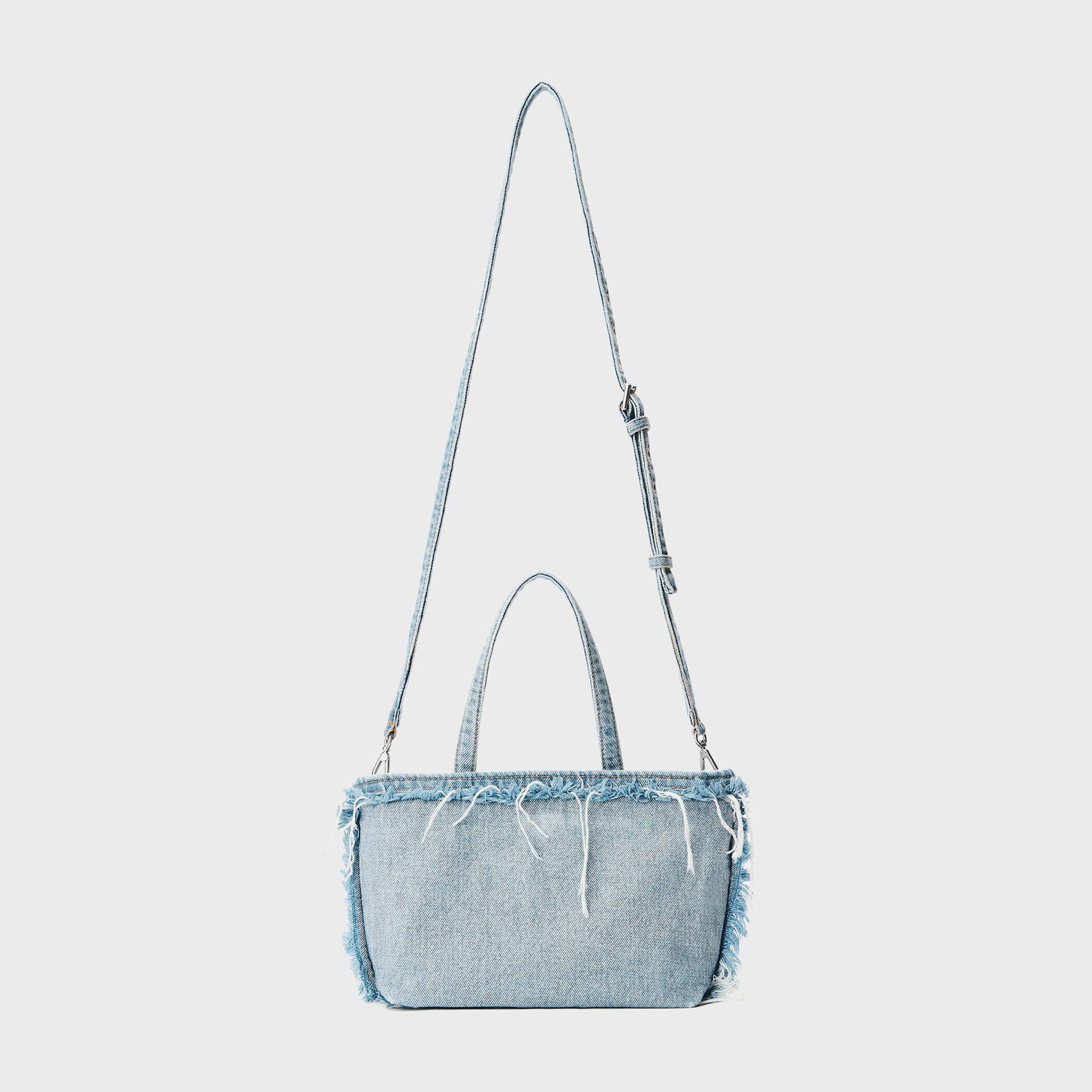 Alexander Wang Punch Denim Mini Tote Bag - Bleach Blue