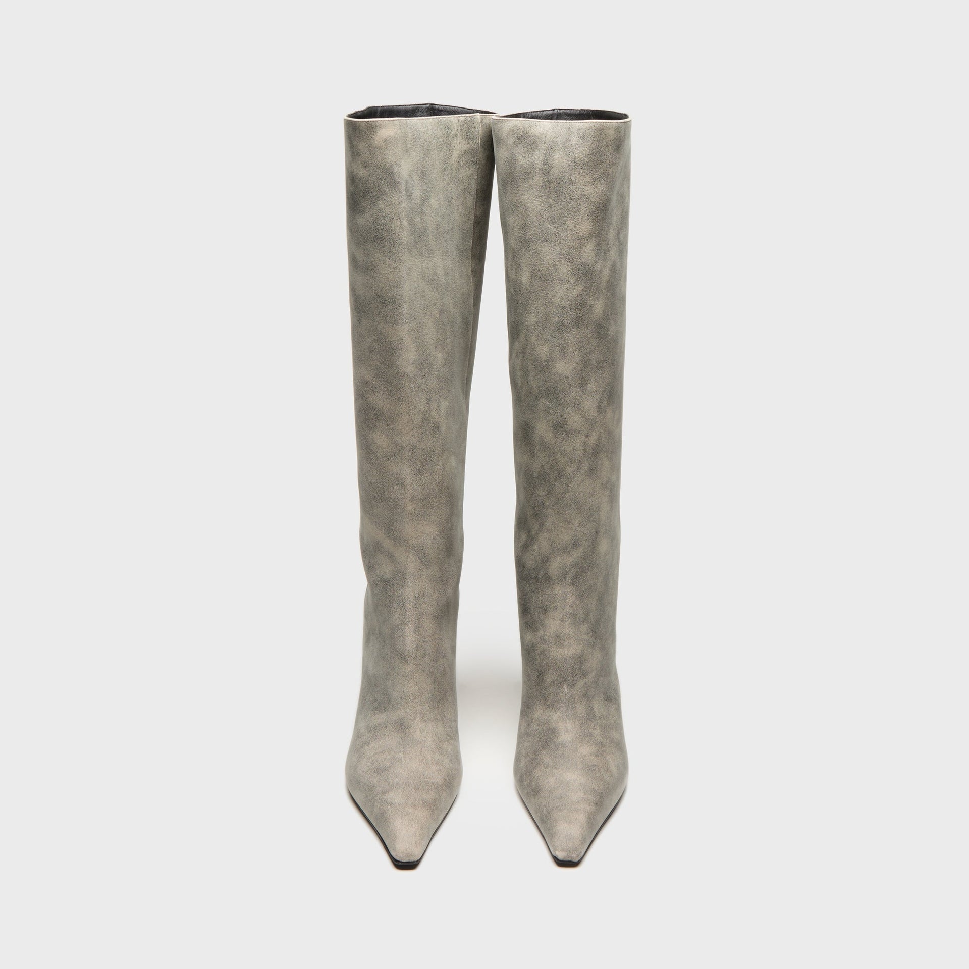 Alexander Wang Vera Boot - Black Crackle Grey