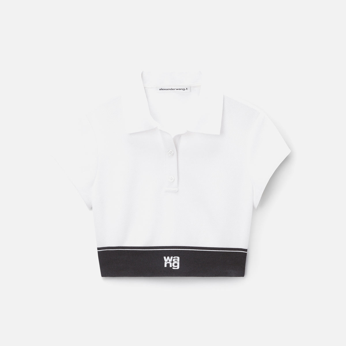 Alexander Wang Cheerleader Polo Top - White