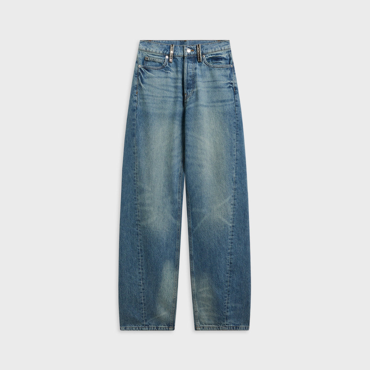 Alexander Wang Float Mid Rise Relaxed Jean - Grey Aged