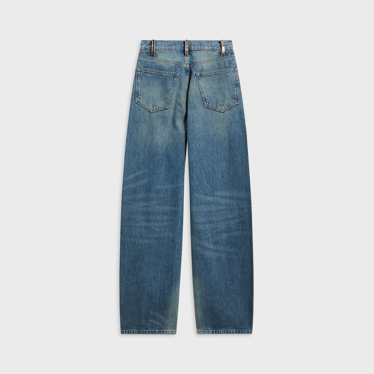 Alexander Wang Float Mid Rise Relaxed Jean - Grey Aged