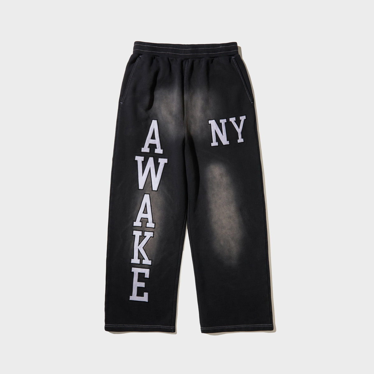 Awake NY Collegiate Open Hem Sweatpant - Black