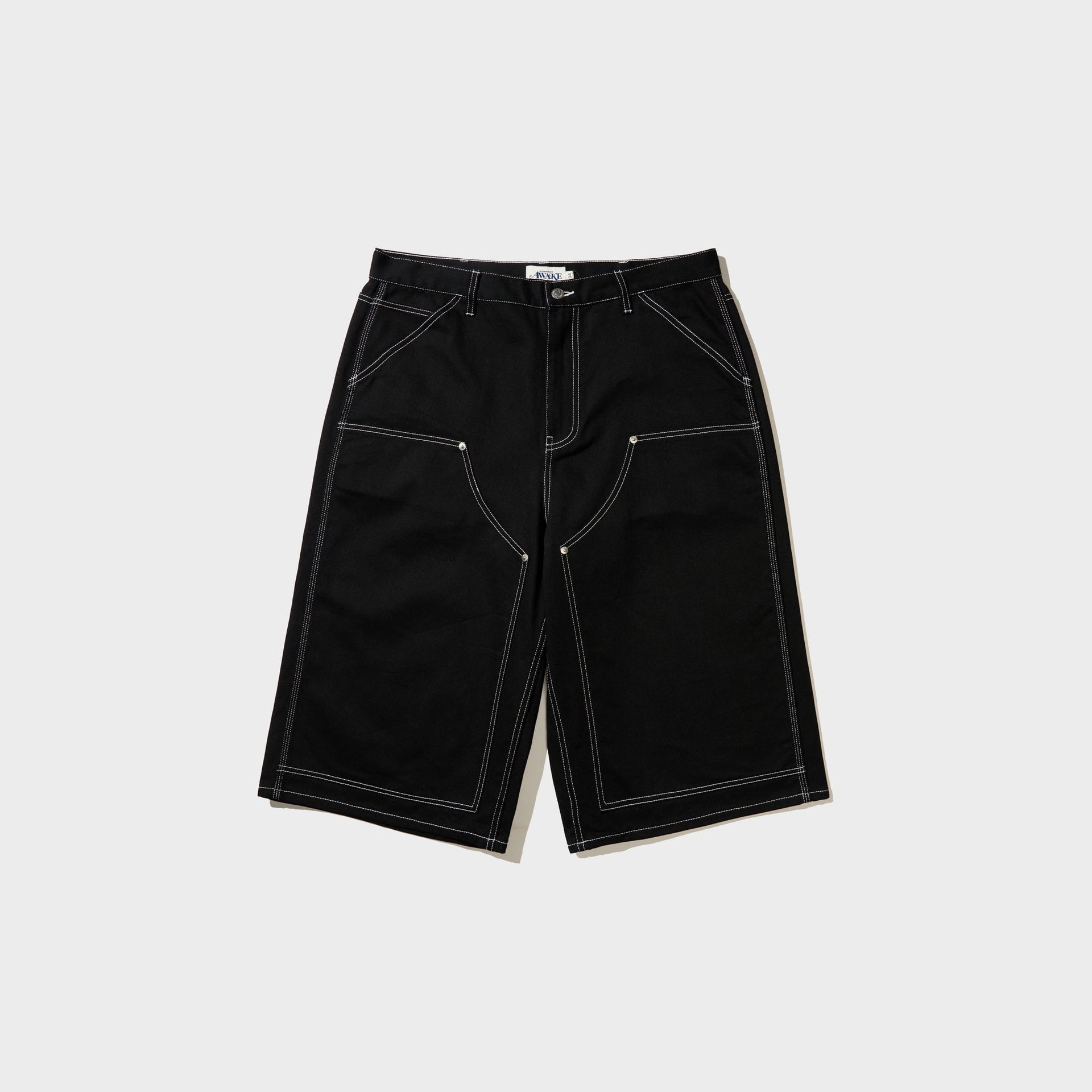 Awake NY Double Knee Jort - Black