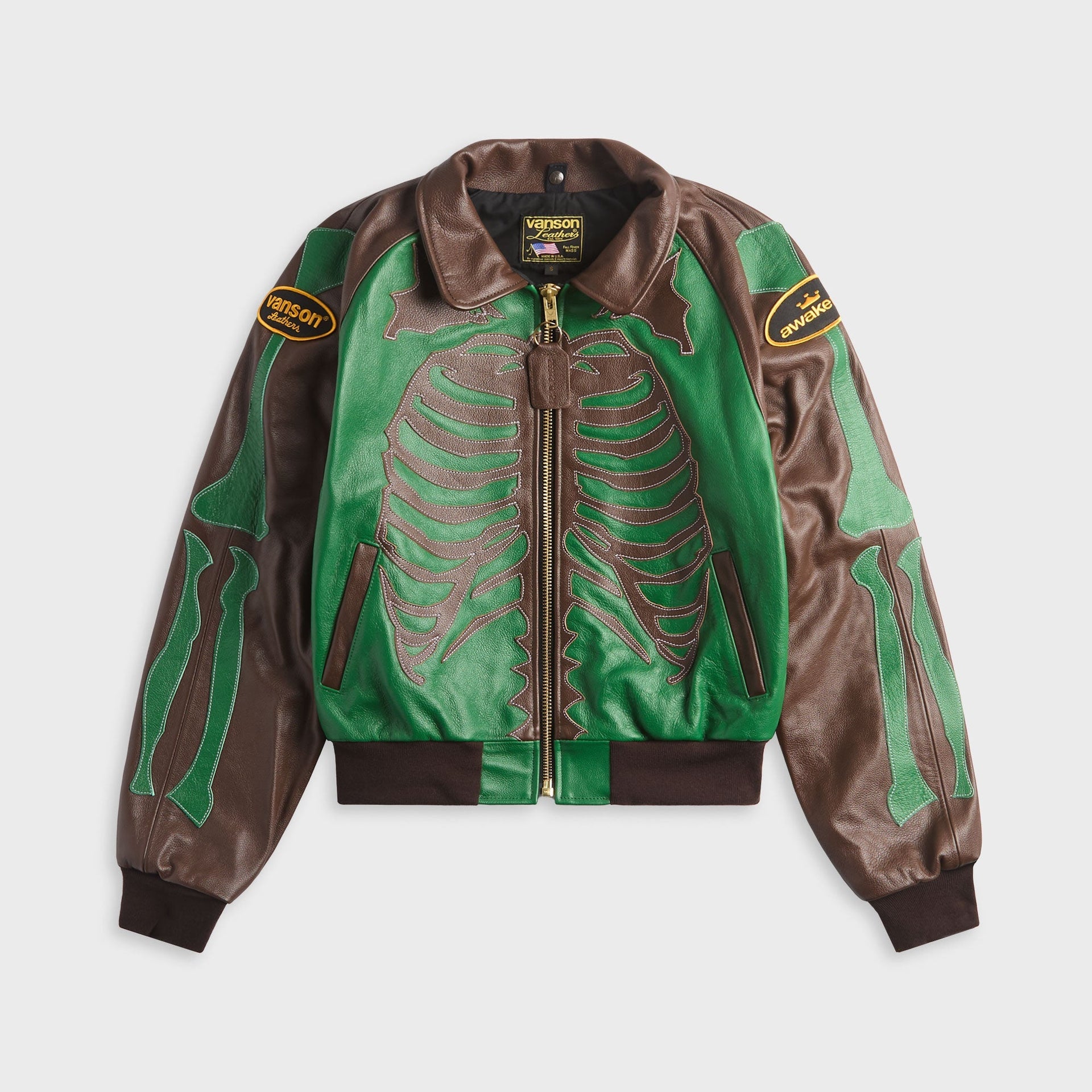 Awake NY Vanson Stadium Team Jacket - Brown