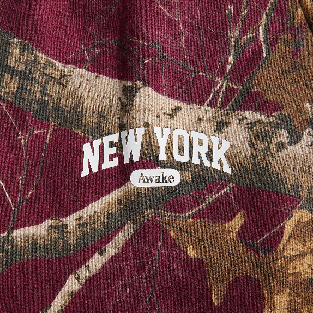 Awake NY New York Arch Open Hem Sweatpant - Merlot