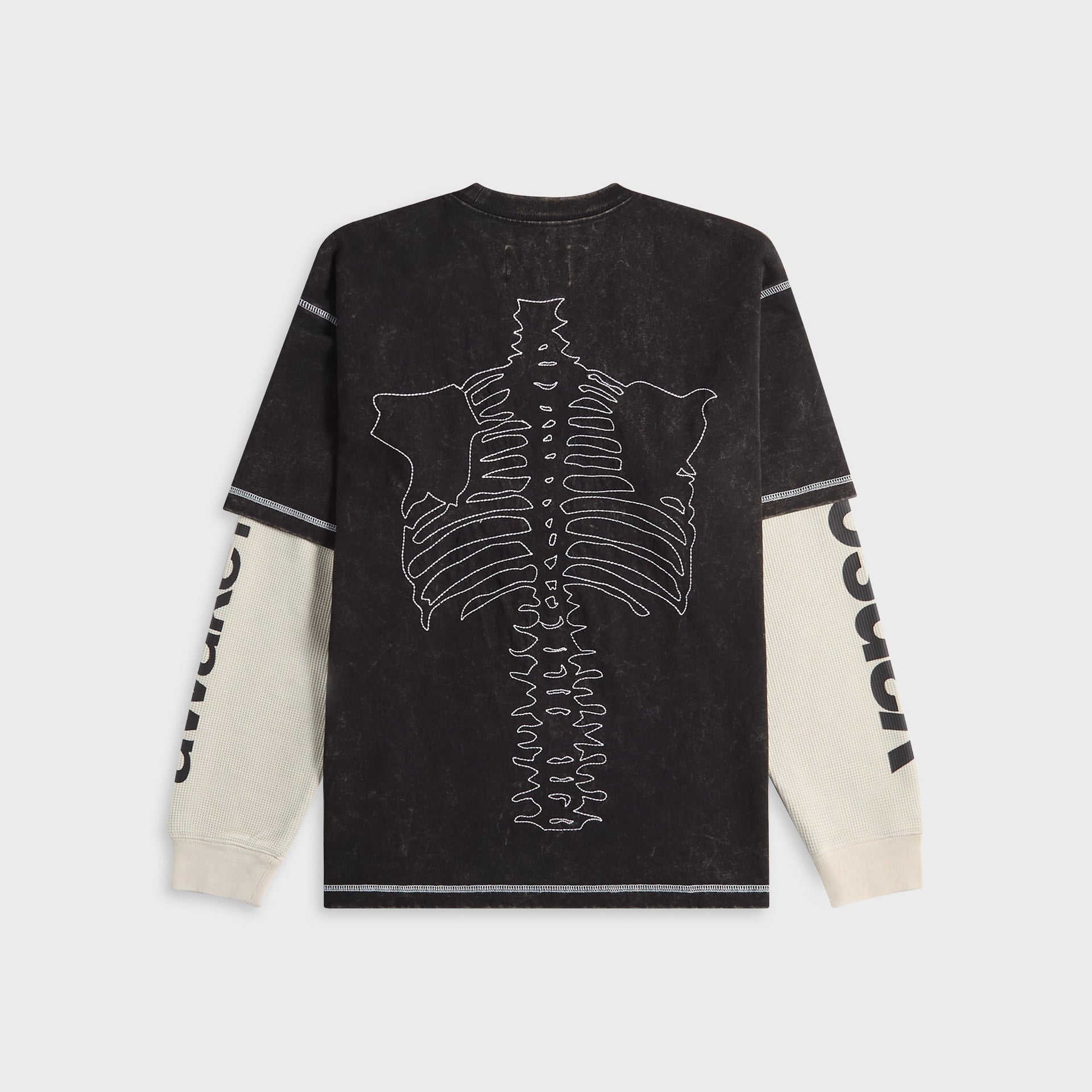 Awake NY Vanson Bones Waffle Tee - Black