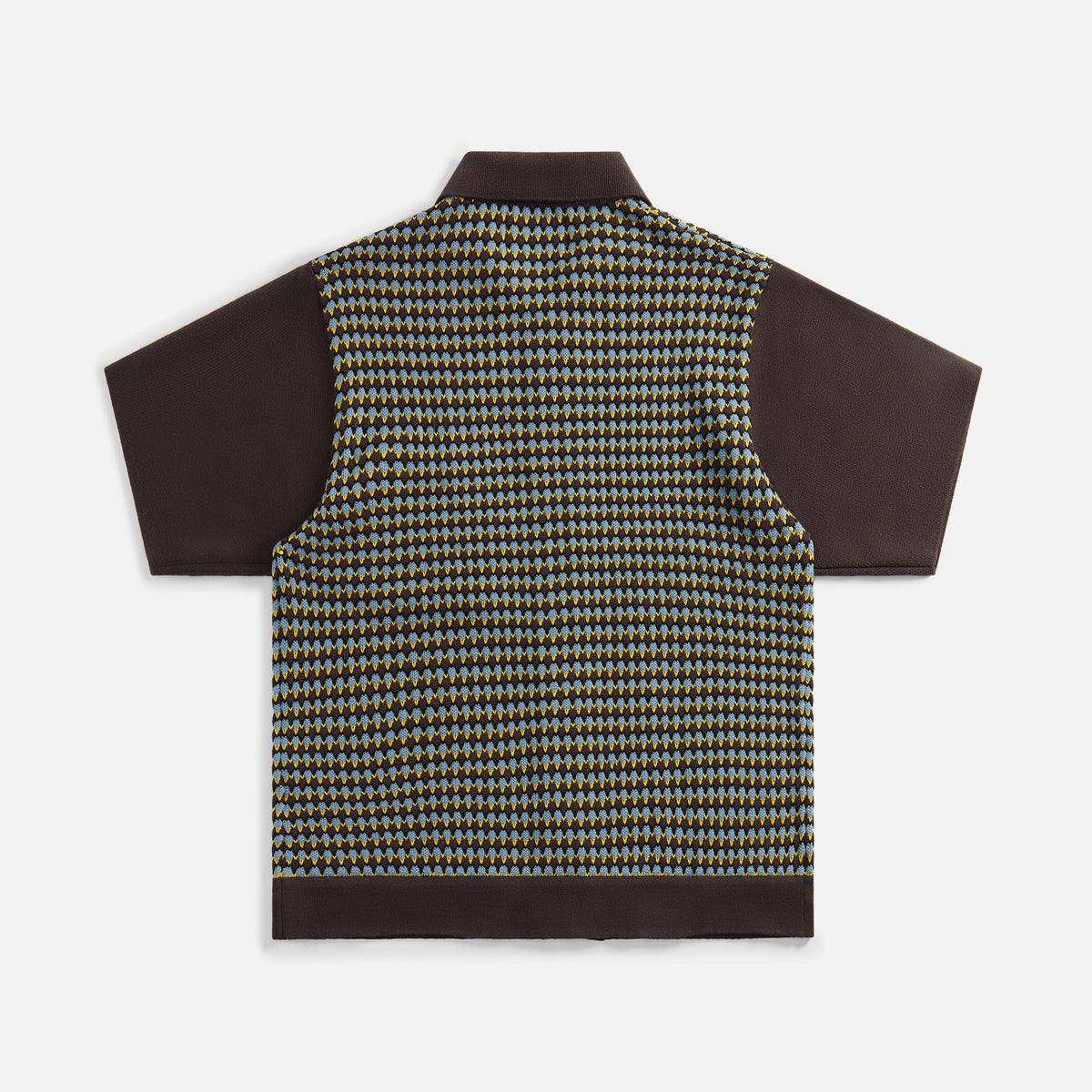 Awake NY Knit Crochet Button Down - Brown / Multi