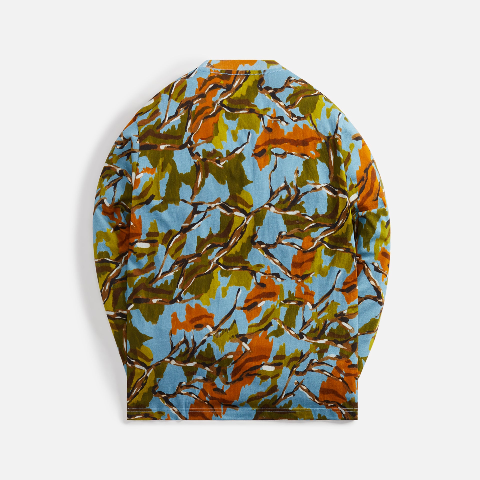 Awake NY Camo Printed Pocket Long Sleeve Tee - Blue Camo