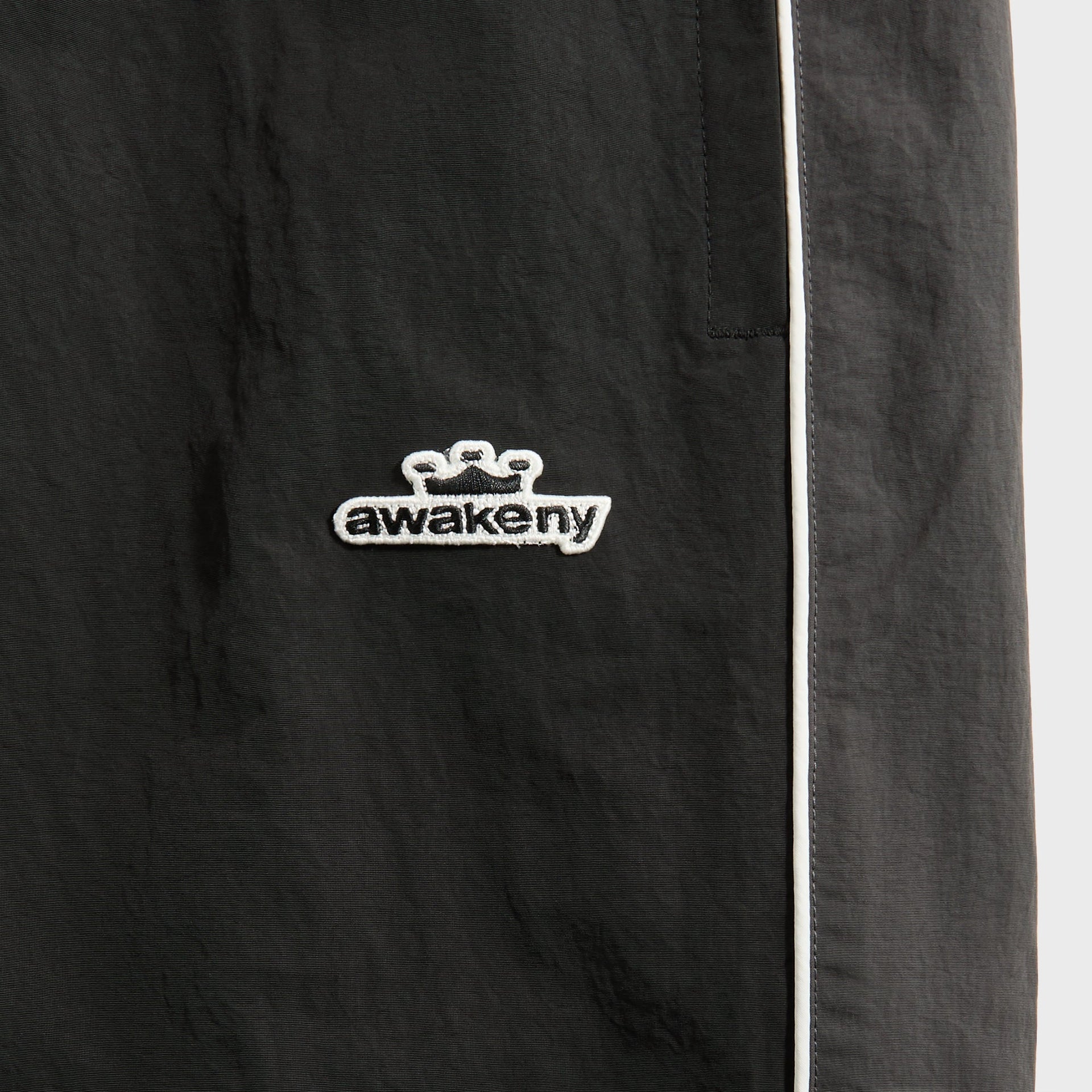 Awake NY Nylon Track Pant in Black