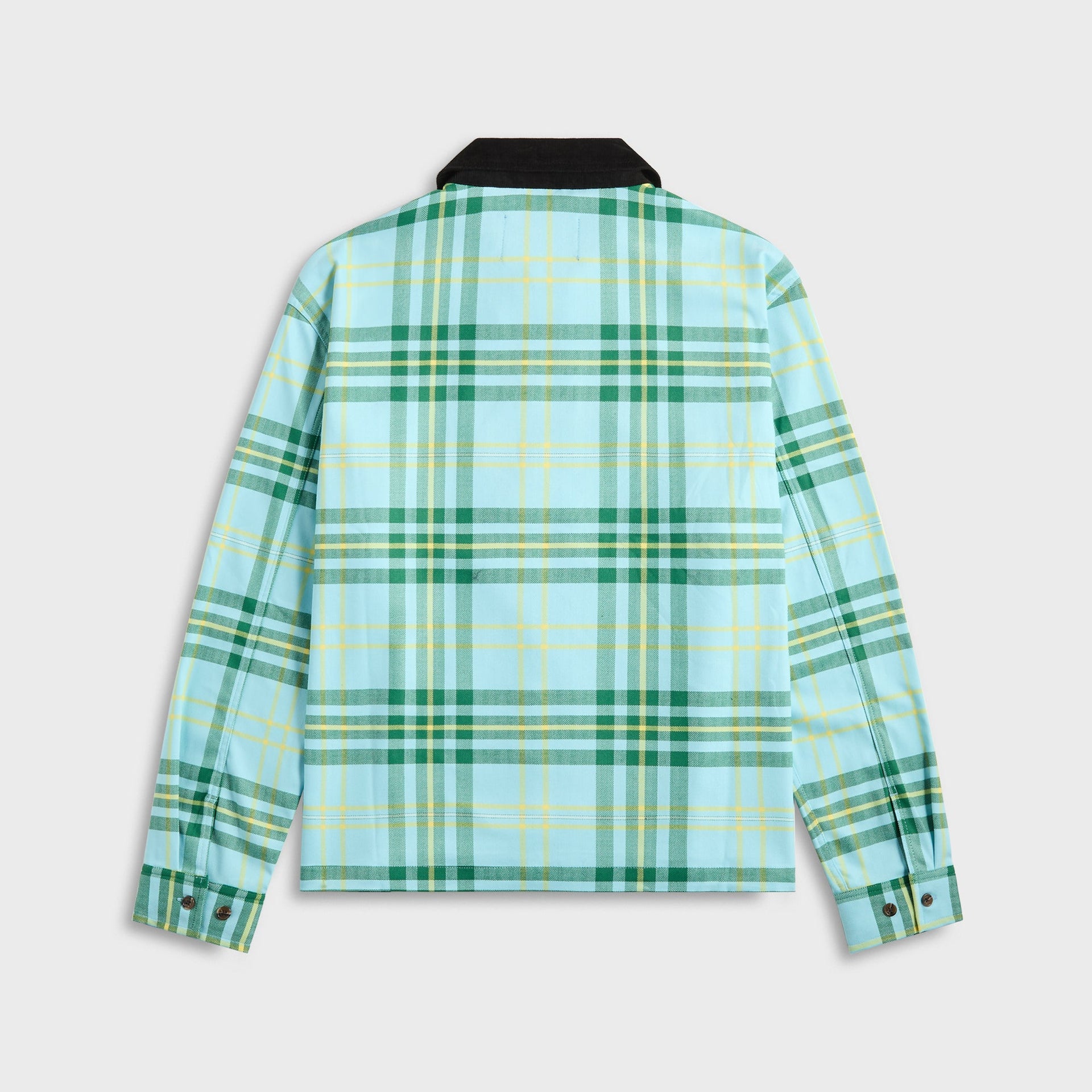 Awake NY Plaid Flannel Shirt in Turquoise