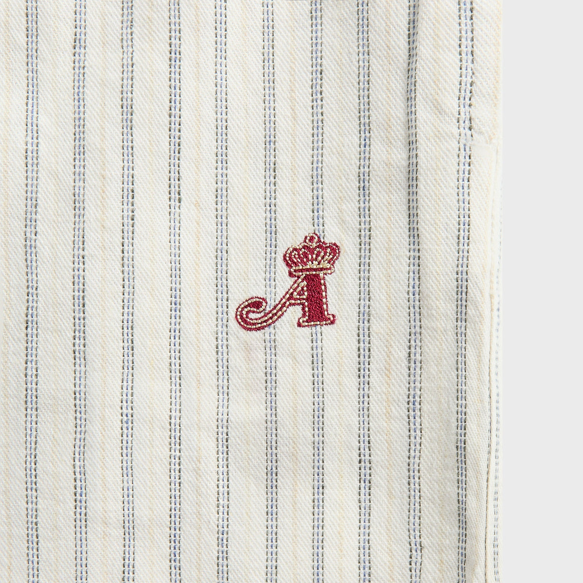 Awake NY Striped Shorts in Ivory