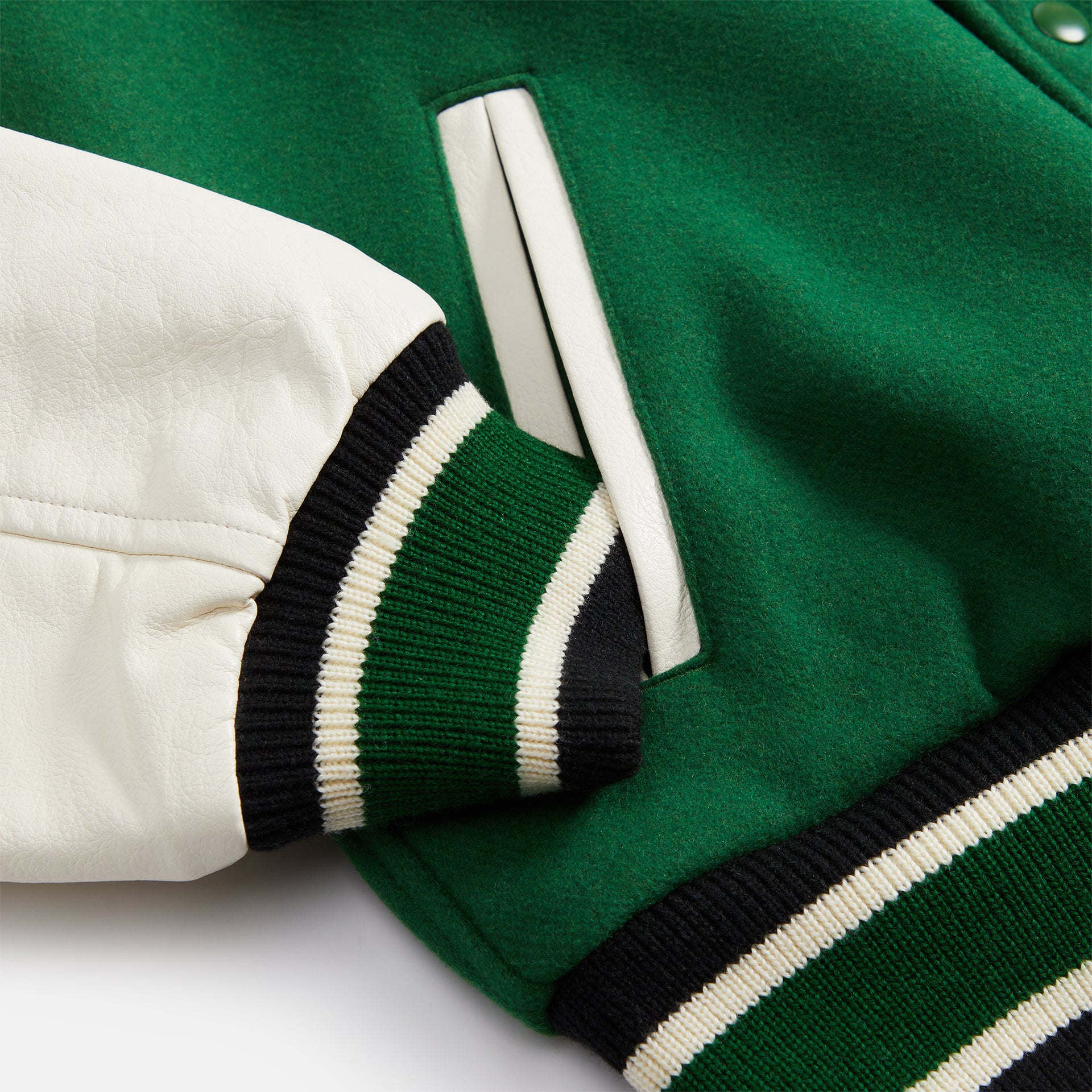 Awake NY x Carhartt WIP Teddy Jacket - Dark Green / Ivory