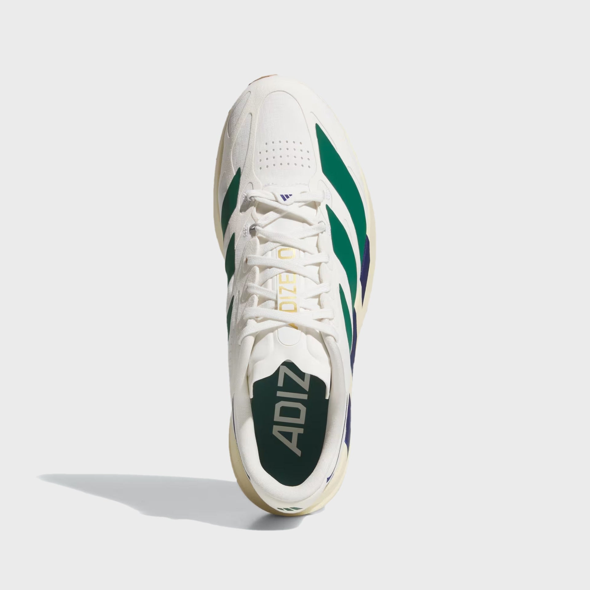 adidas Adizero Evo SL Exo Suede - Core White / Collegiate Green / Cream White