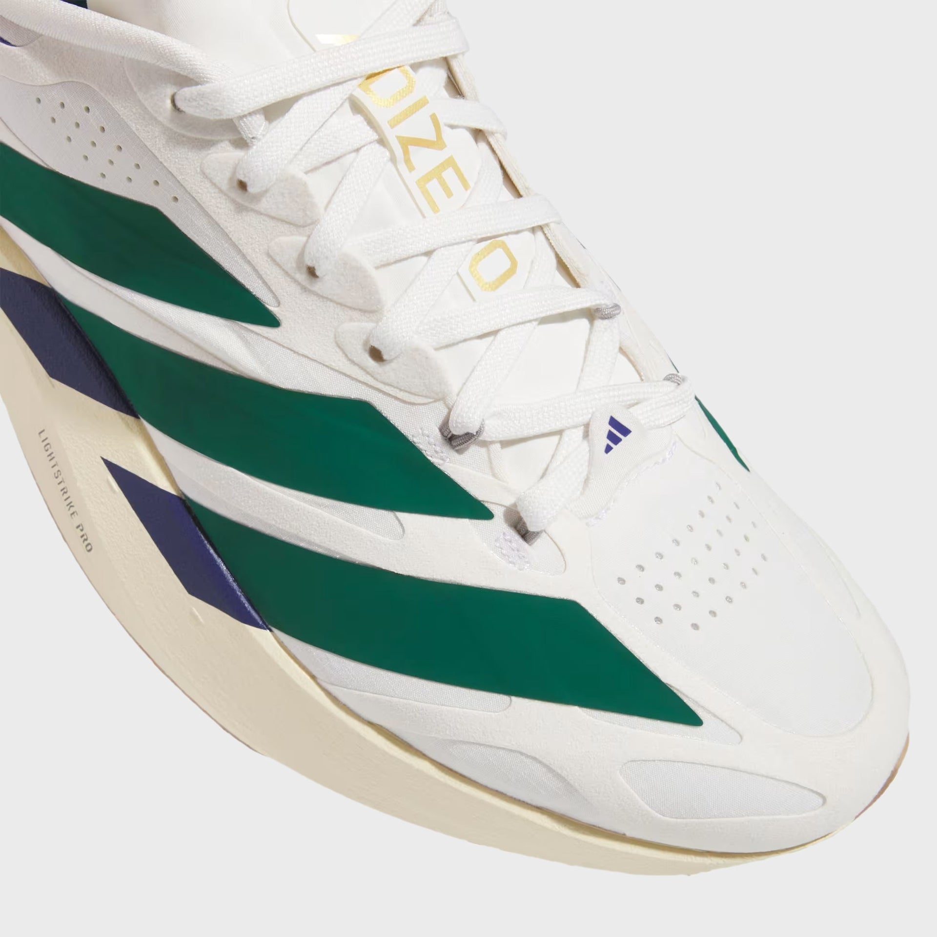 adidas Adizero Evo SL Exo Suede - Core White / Collegiate Green / Cream White