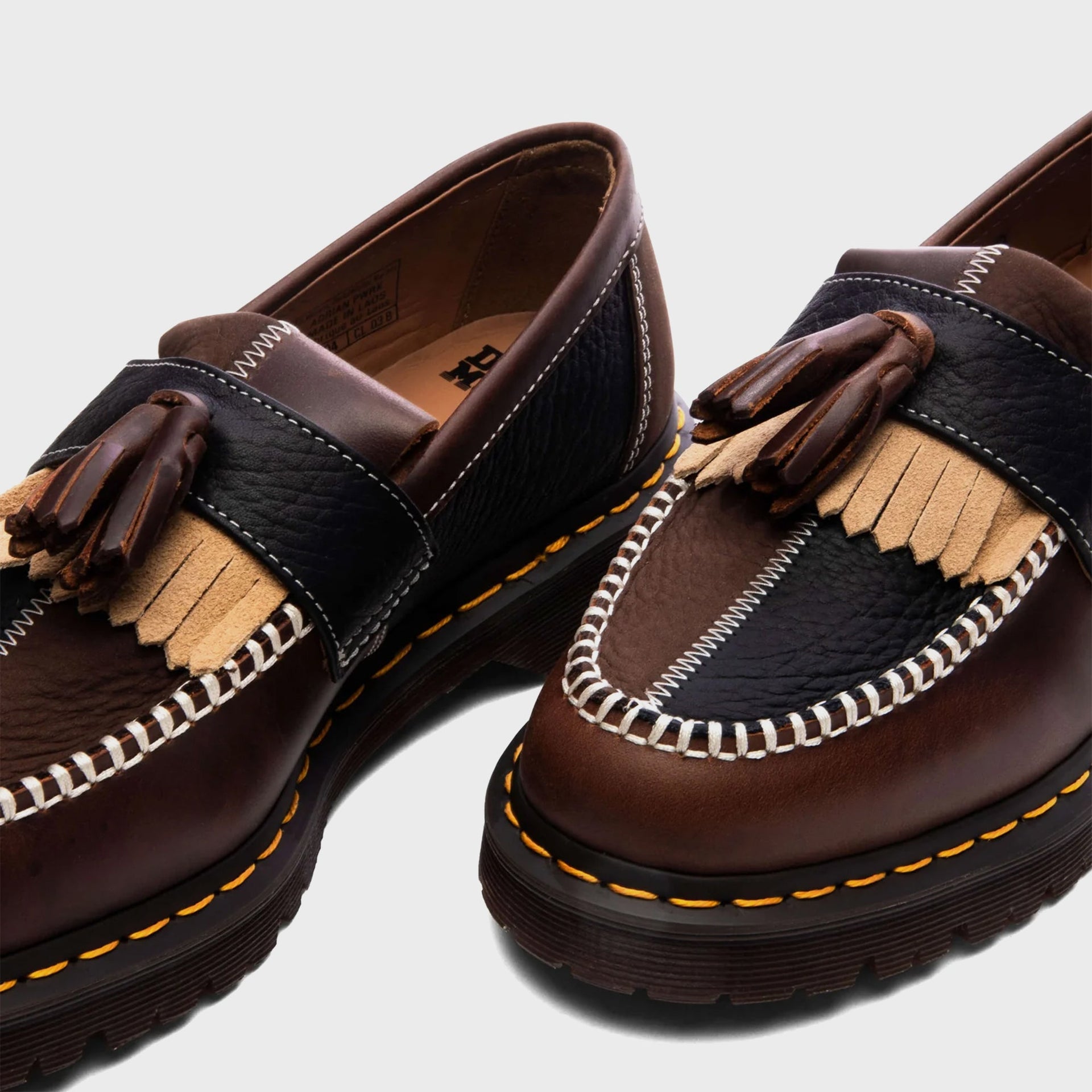 Dr. Martens Adrian Patchwork Loafer - Butterscotch / Dark Brown